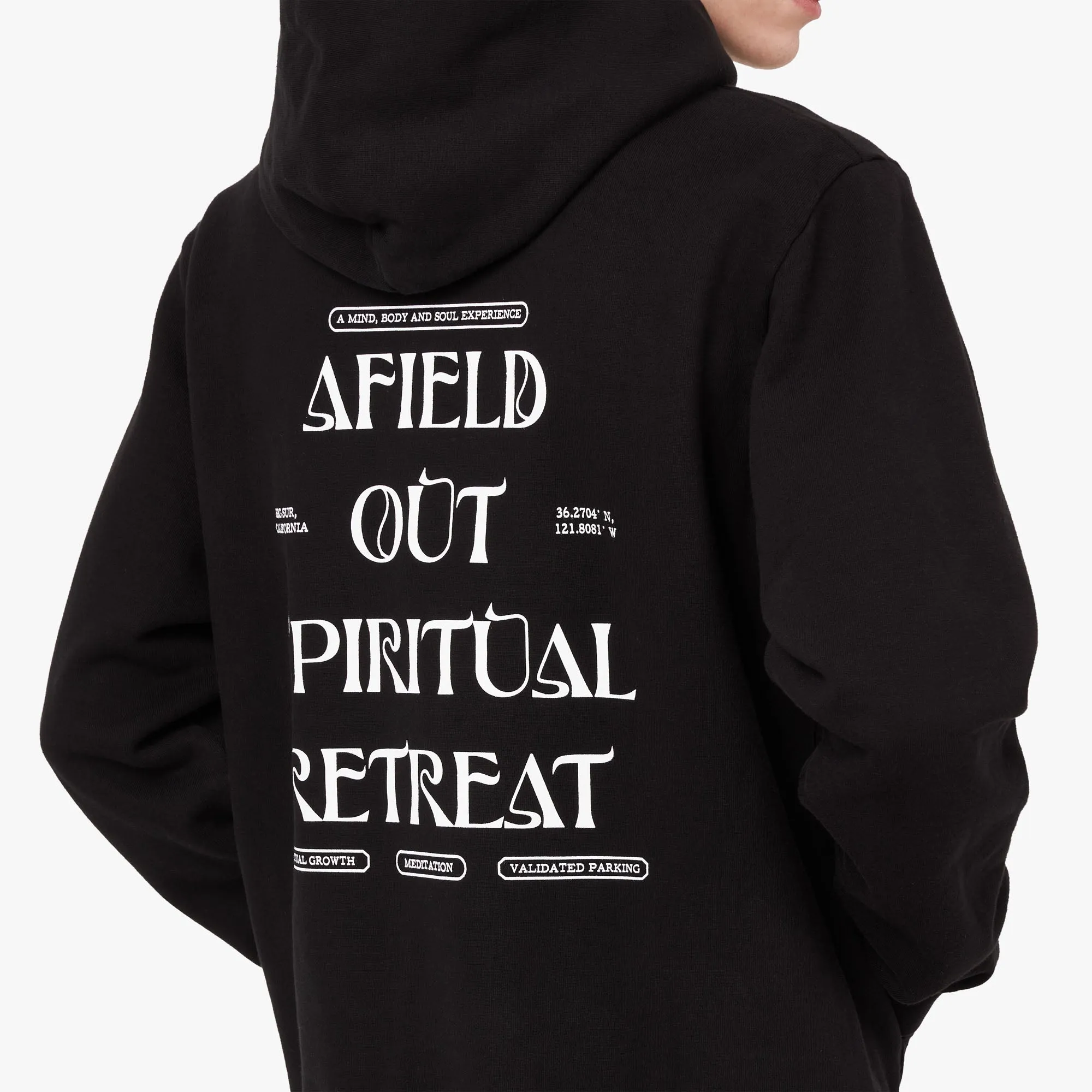 Afield Out Retreat Pullover Hoodie / Black Side Pockets product budget friendly