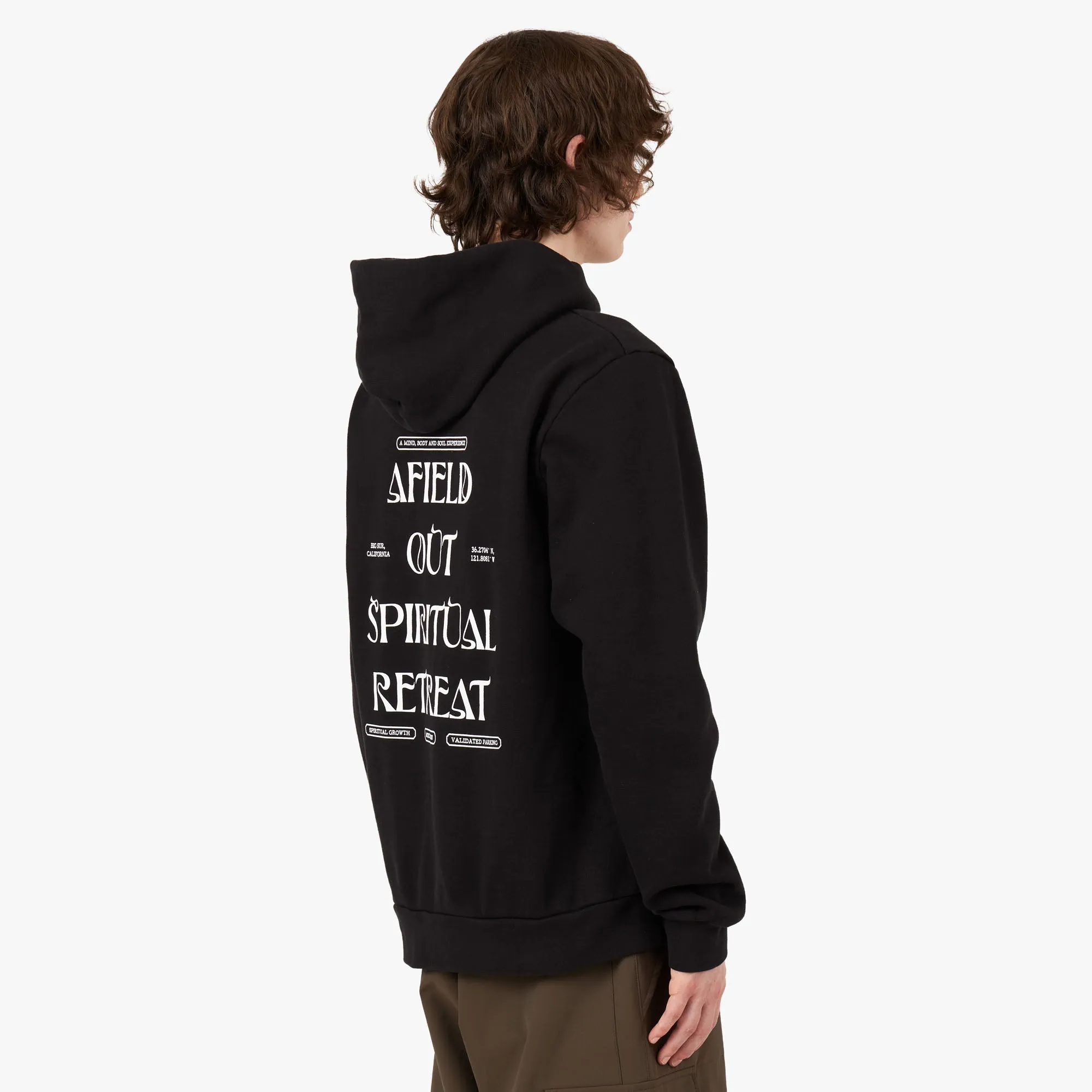 Afield Out Retreat Pullover Hoodie / Black product luxury factor