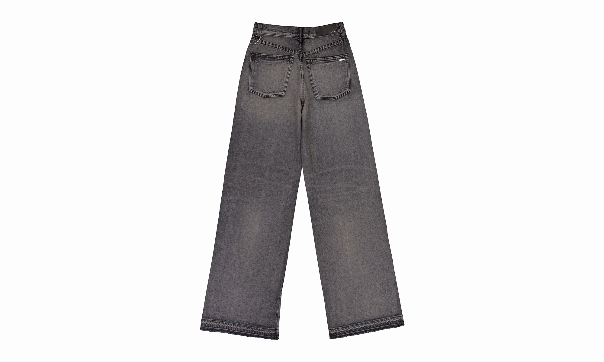 Weekend Uniform AGED BLACK HIGH RISE WIDE LEG JEANS "Black"