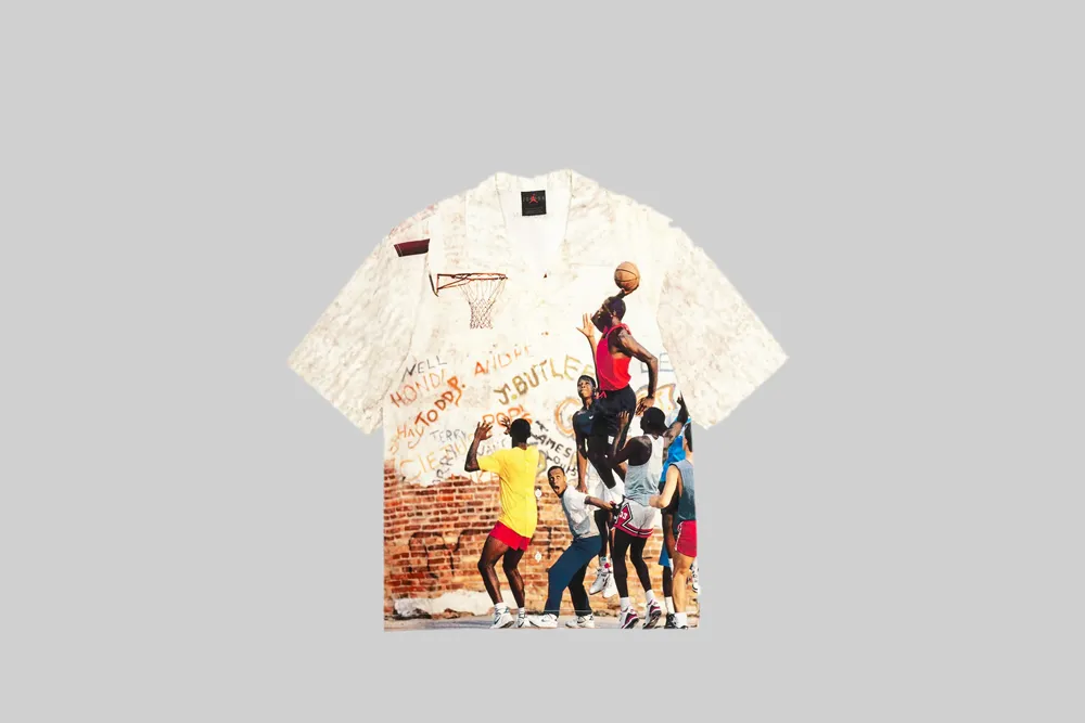 Wrinkle Resistant Treatment Air Jordan Camp Shirt