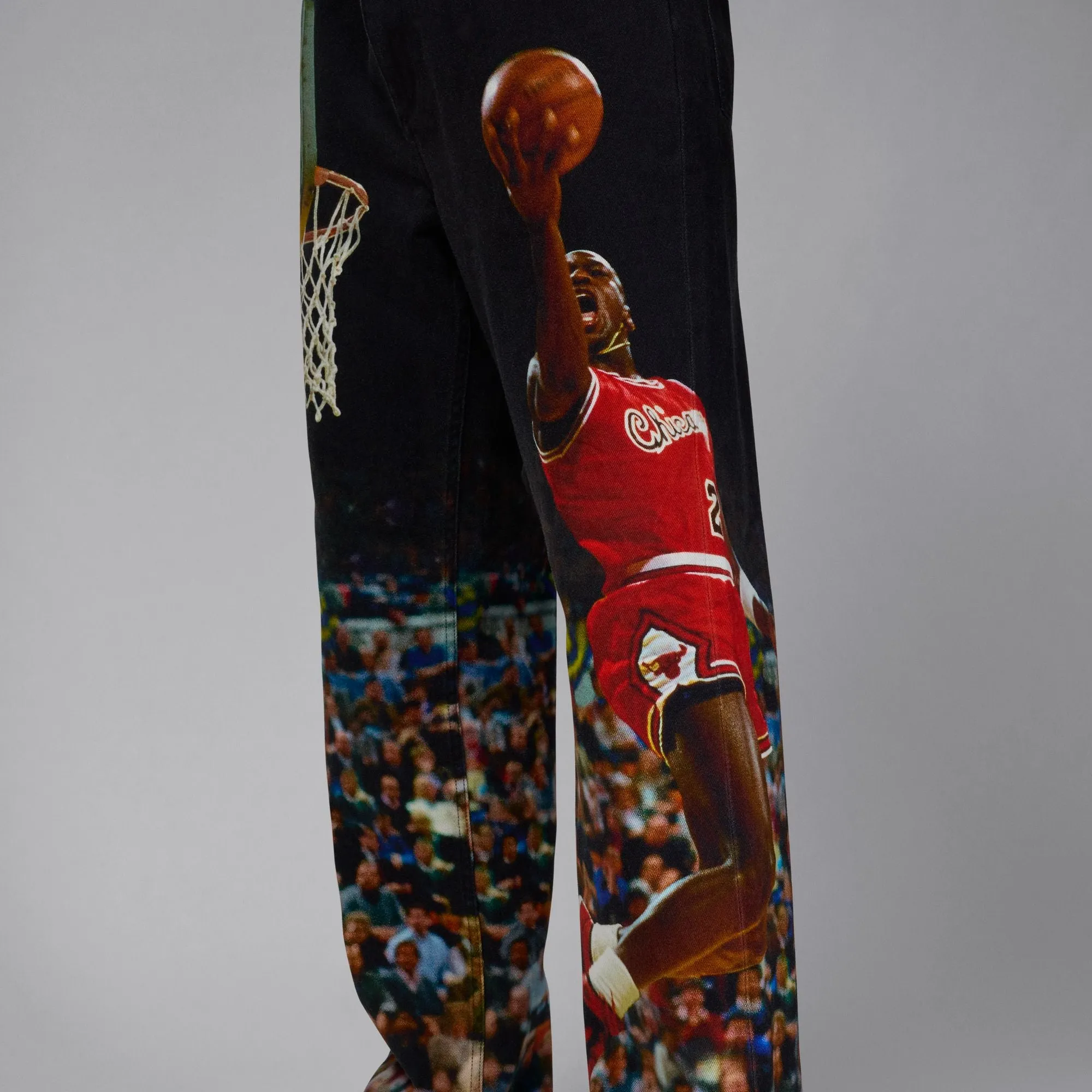 Air Jordan Printed Twill Pants (Black) Antibacterial Treatment Hero Glow