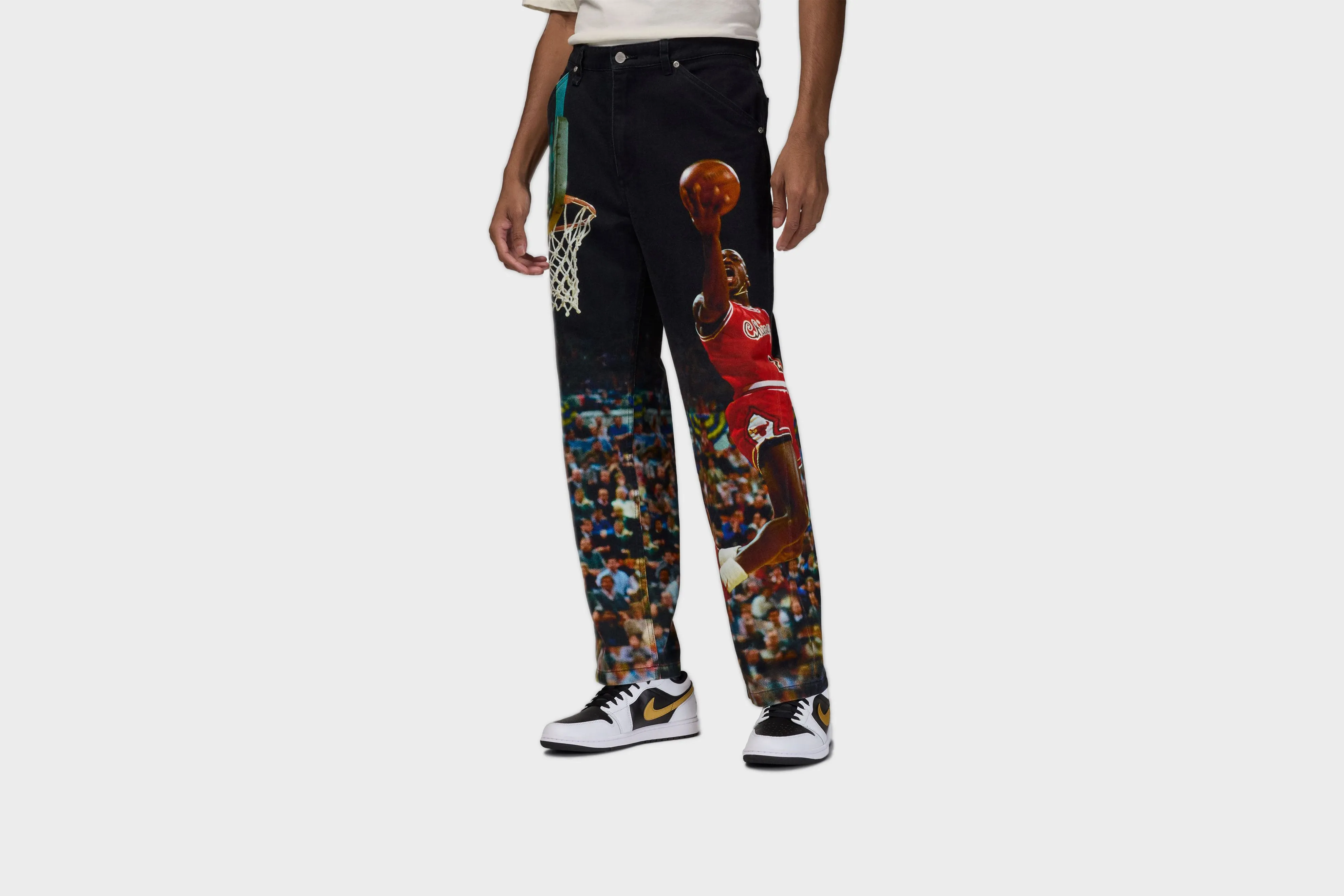 NoSlipTrims FlexSeamTechnology Air Jordan Printed Twill Pants (Black)