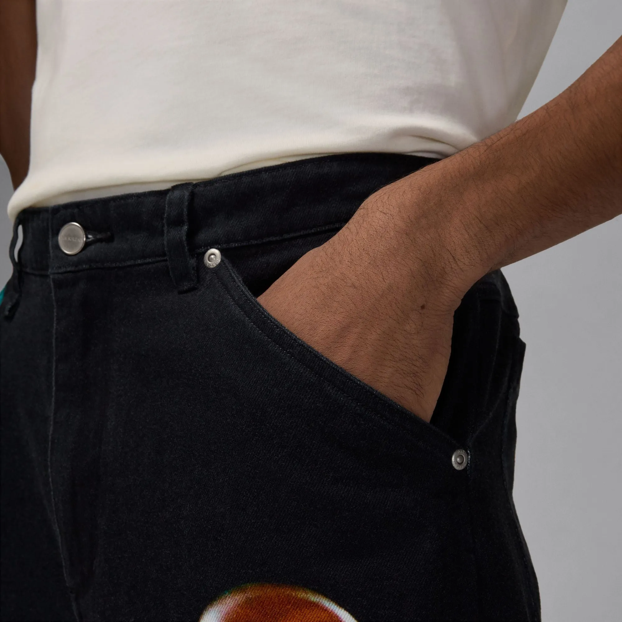 Air Jordan Printed Twill Pants (Black) Classic Glow