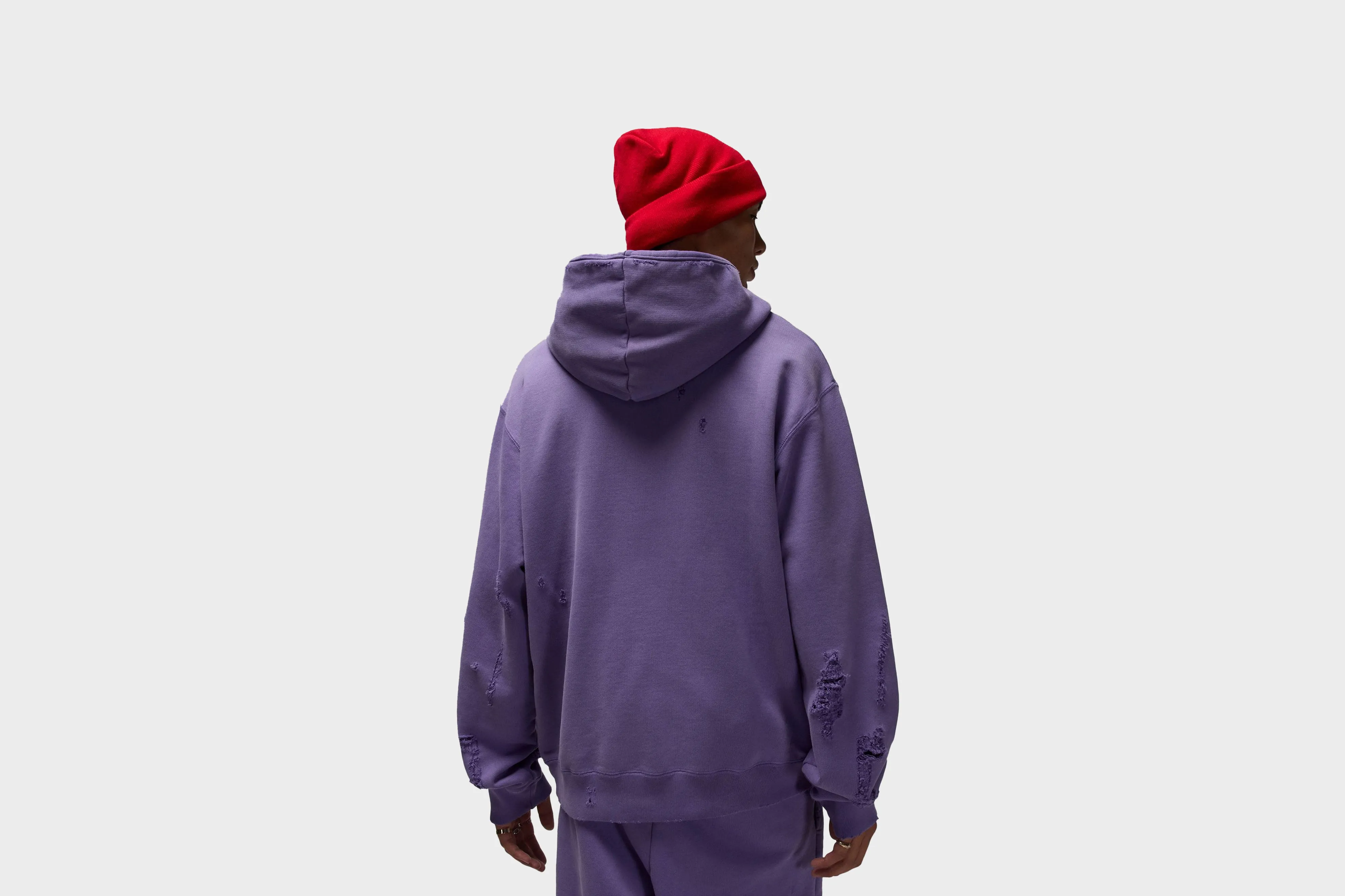 Shimmer Core Wind Block Air Jordan Rare Air Fleece Pullover Hoodie (Purple Earth)