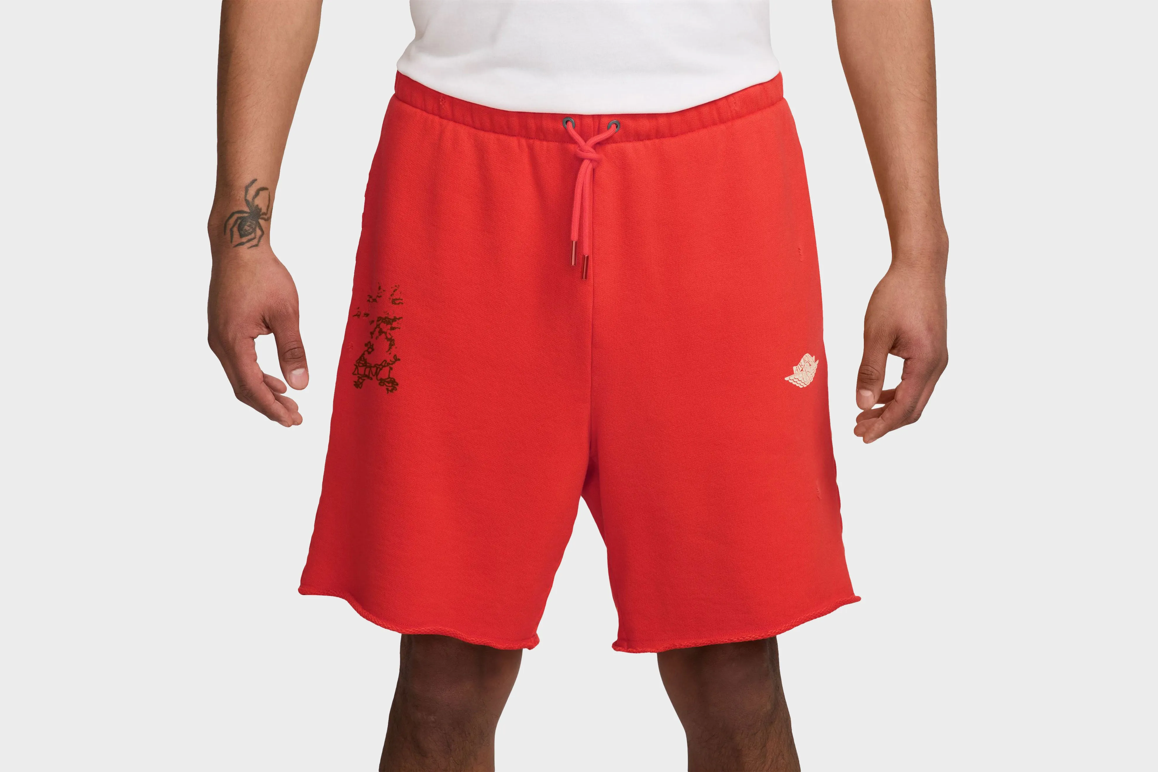 Air Jordan Rare Air French Terry Shorts (Chile Red) Breathable Stretch Fabric
