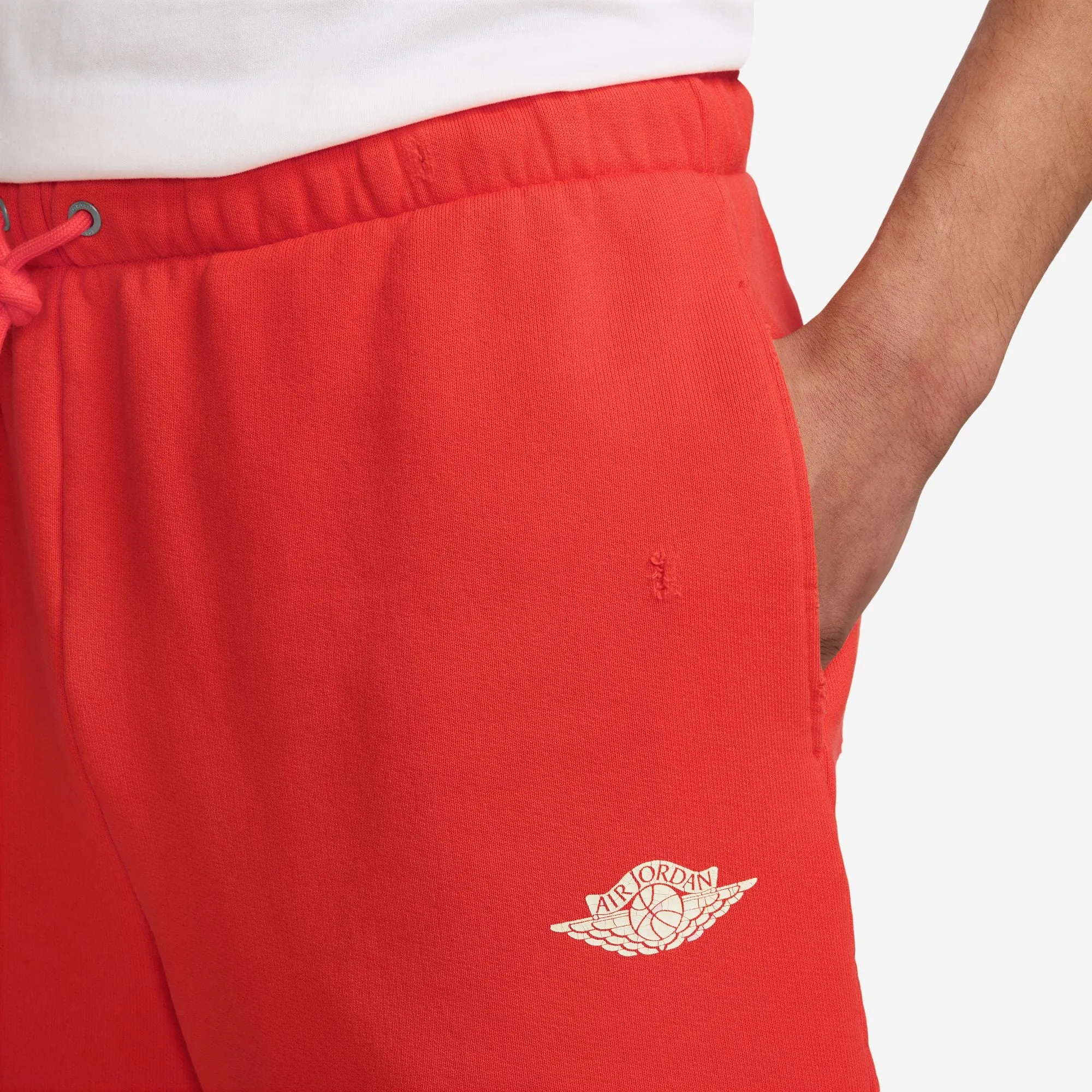 SmoothGripFastenings Sheer Glow Air Jordan Rare Air French Terry Shorts (Chile Red)