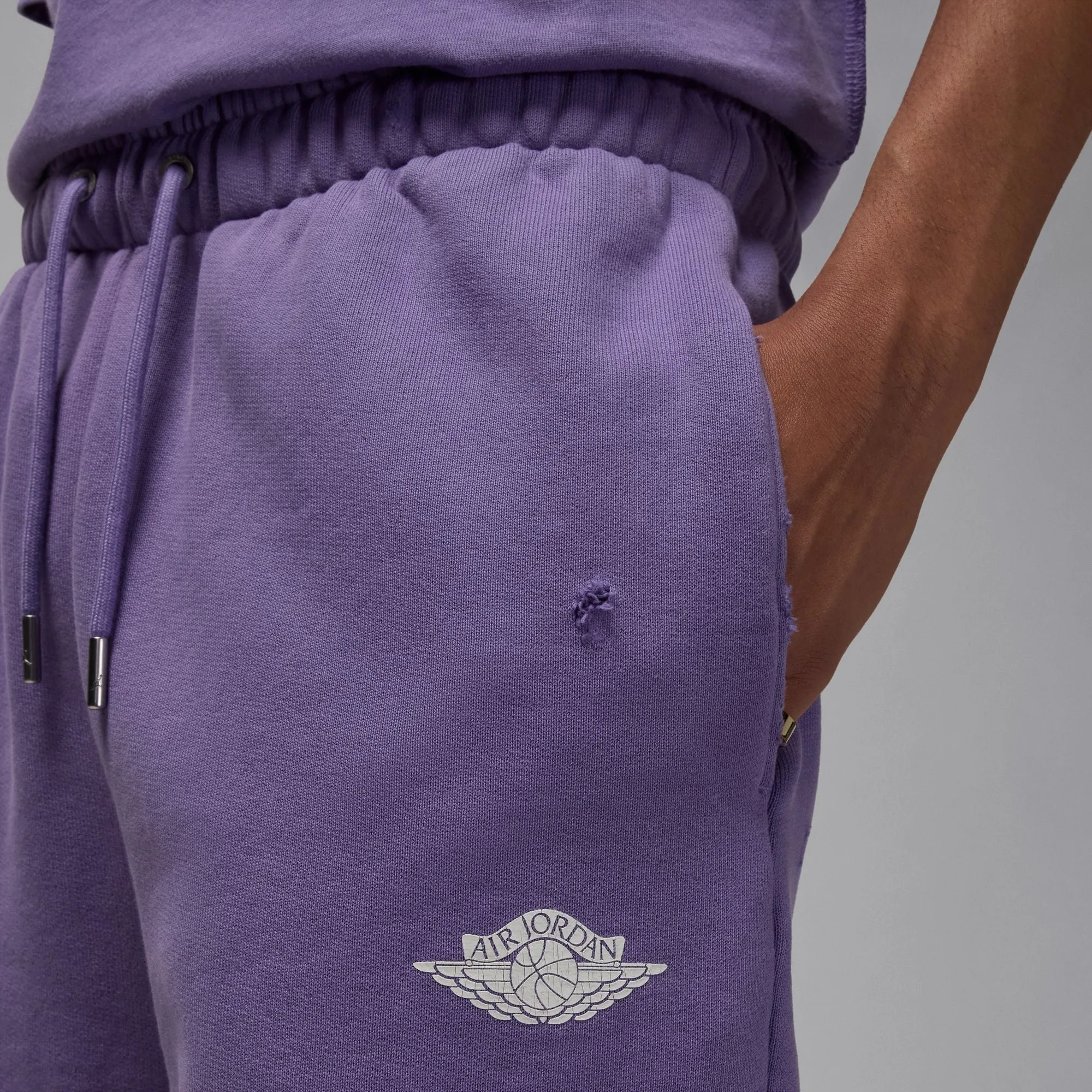 StaticFree Material Air Jordan Rare Air French Terry Shorts (Purple Earth/Sail)