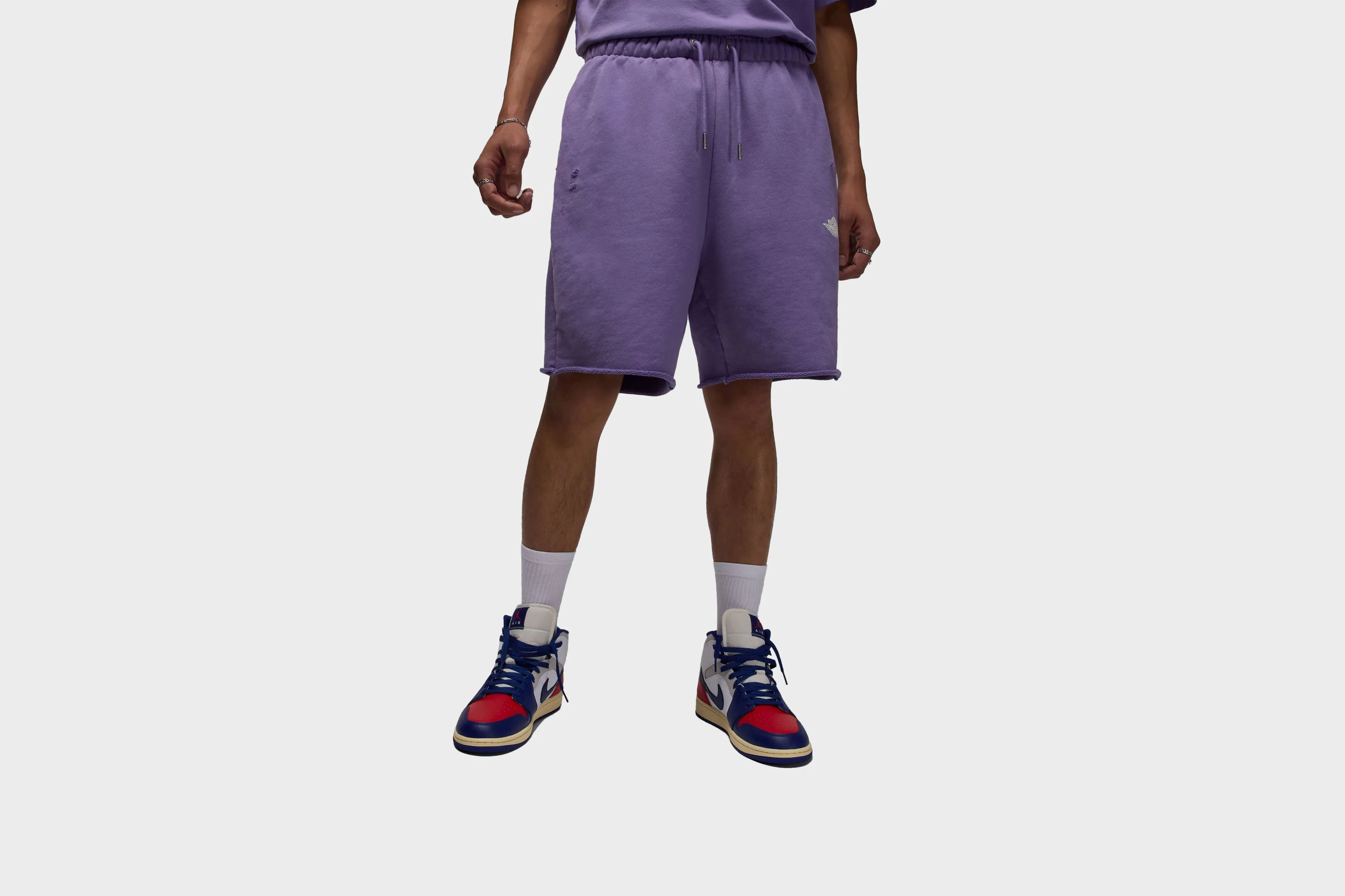 Chic Fit Urban Chic Air Jordan Rare Air French Terry Shorts (Purple Earth/Sail)