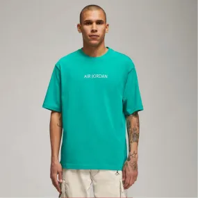 Stretch Fit Zero Core AIR JORDAN WORDMARK SS TEE - NEW EMERALD
