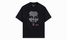 Breathable mesh lining Air Jordan Gel Reflective 1985 Short Sleeve Tee "Noir / Gym Red"
