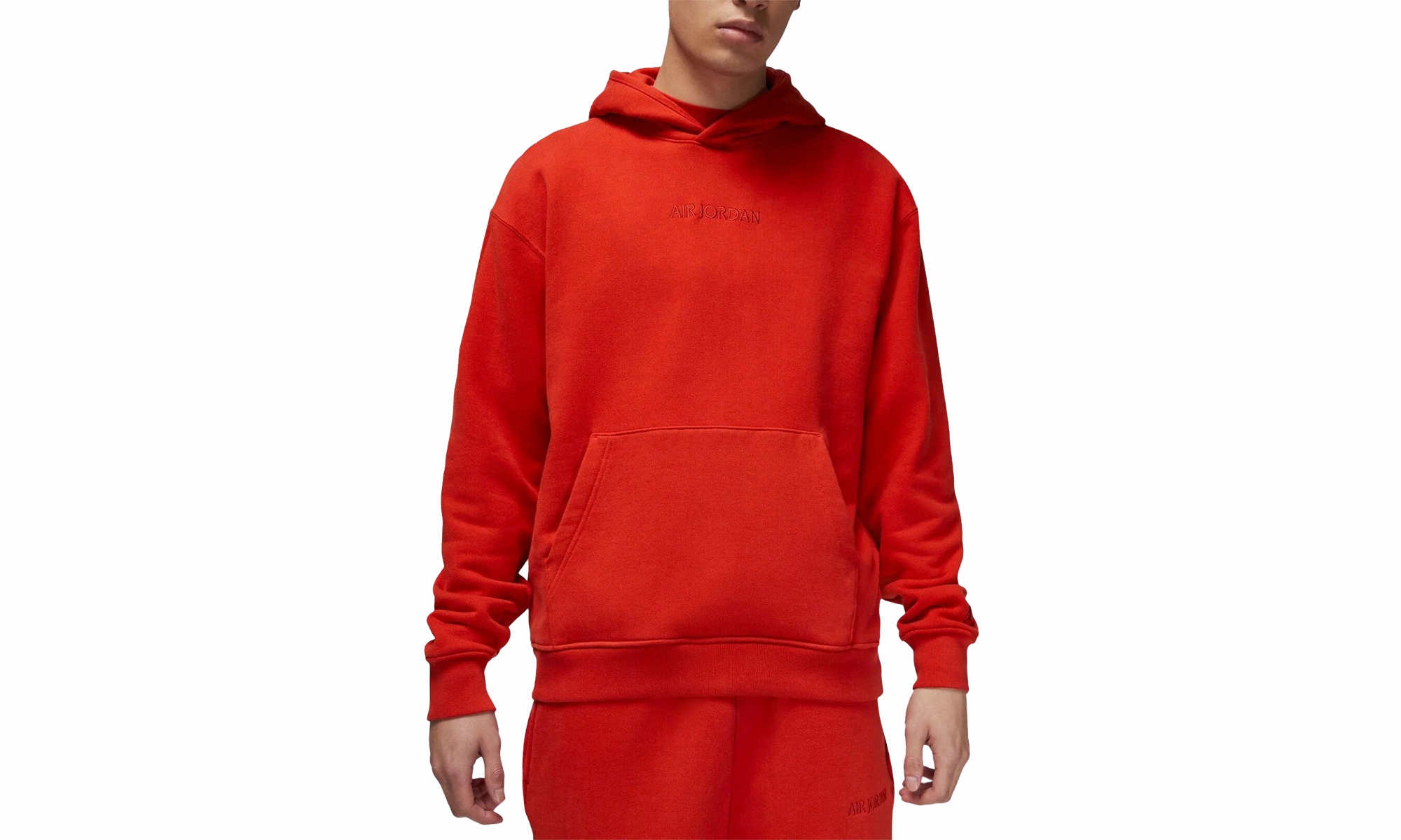 Air Jordan Wordmark Fleece Hoodie "Mystic Red"