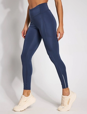 Pro Athlete Quick Dry Launch Tights - Downpour Grey/Reflective