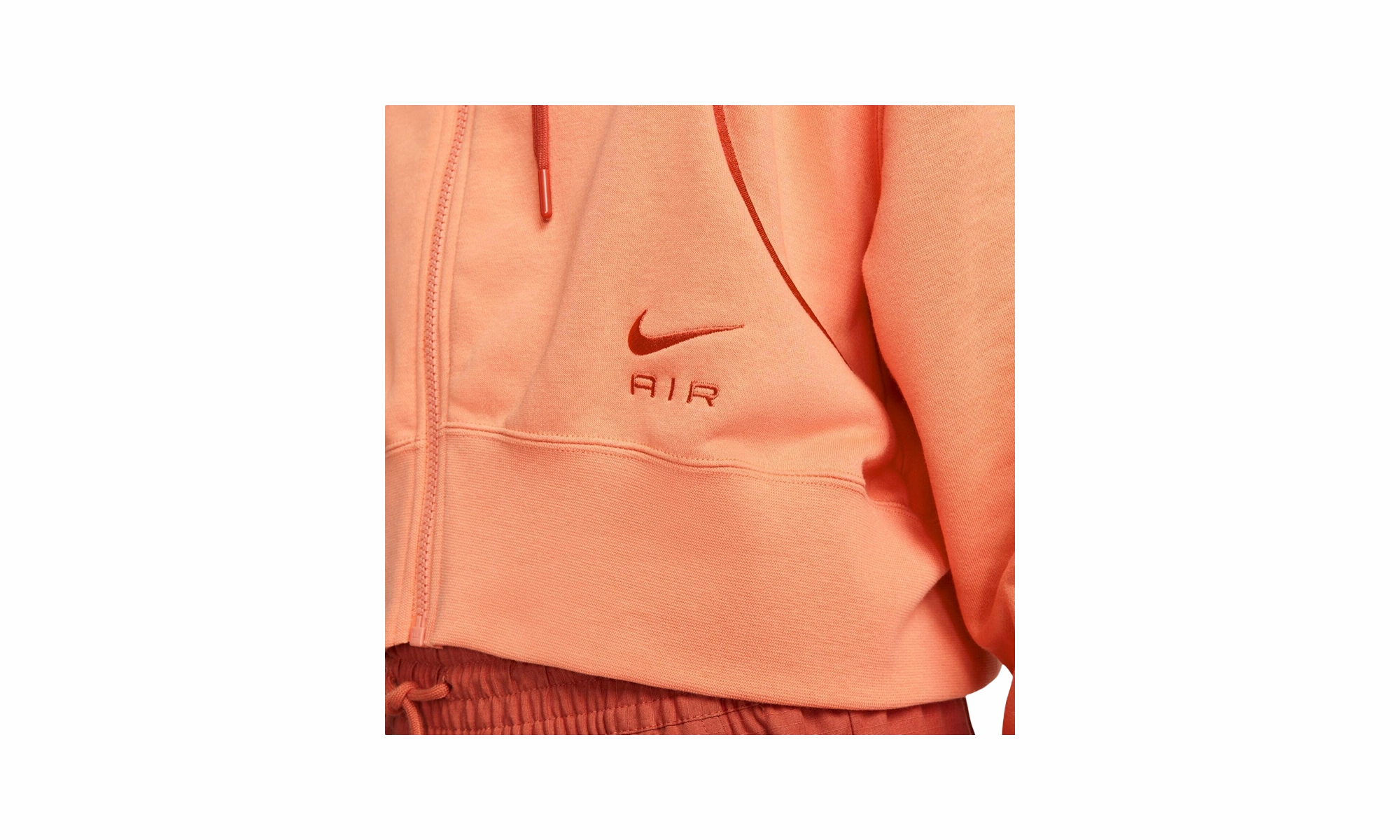 Air Womens Full-zip Hoodie WMNS "ORANGE"