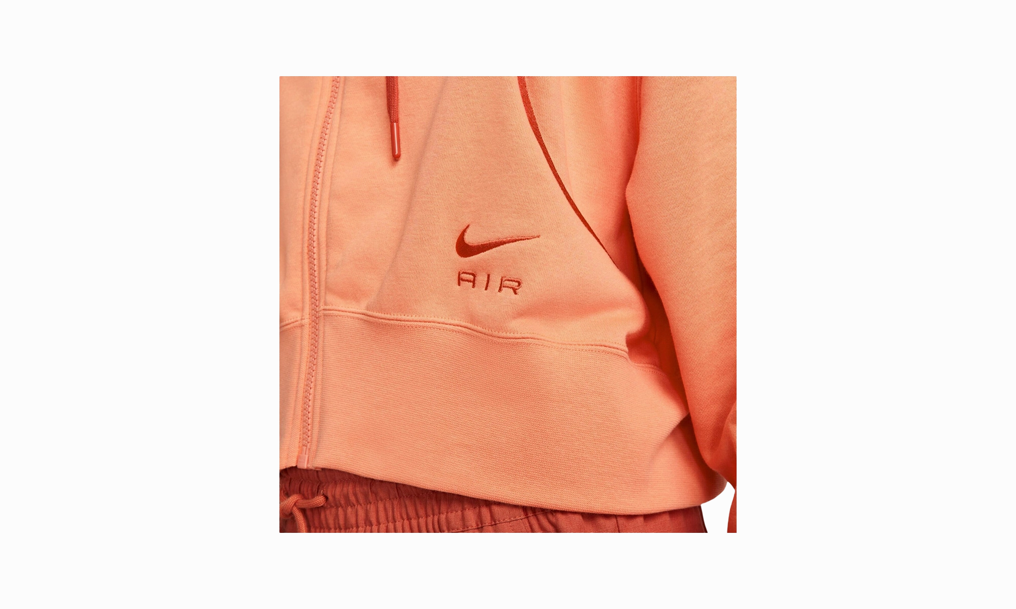 Air Womens Full-zip Hoodie WMNS "ORANGE"