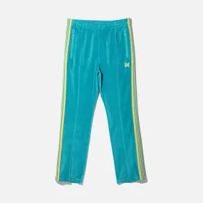 Compact Packable Design Plane Mood NARROW TRACK PANT C/PE VELOUR - TURQUOISE