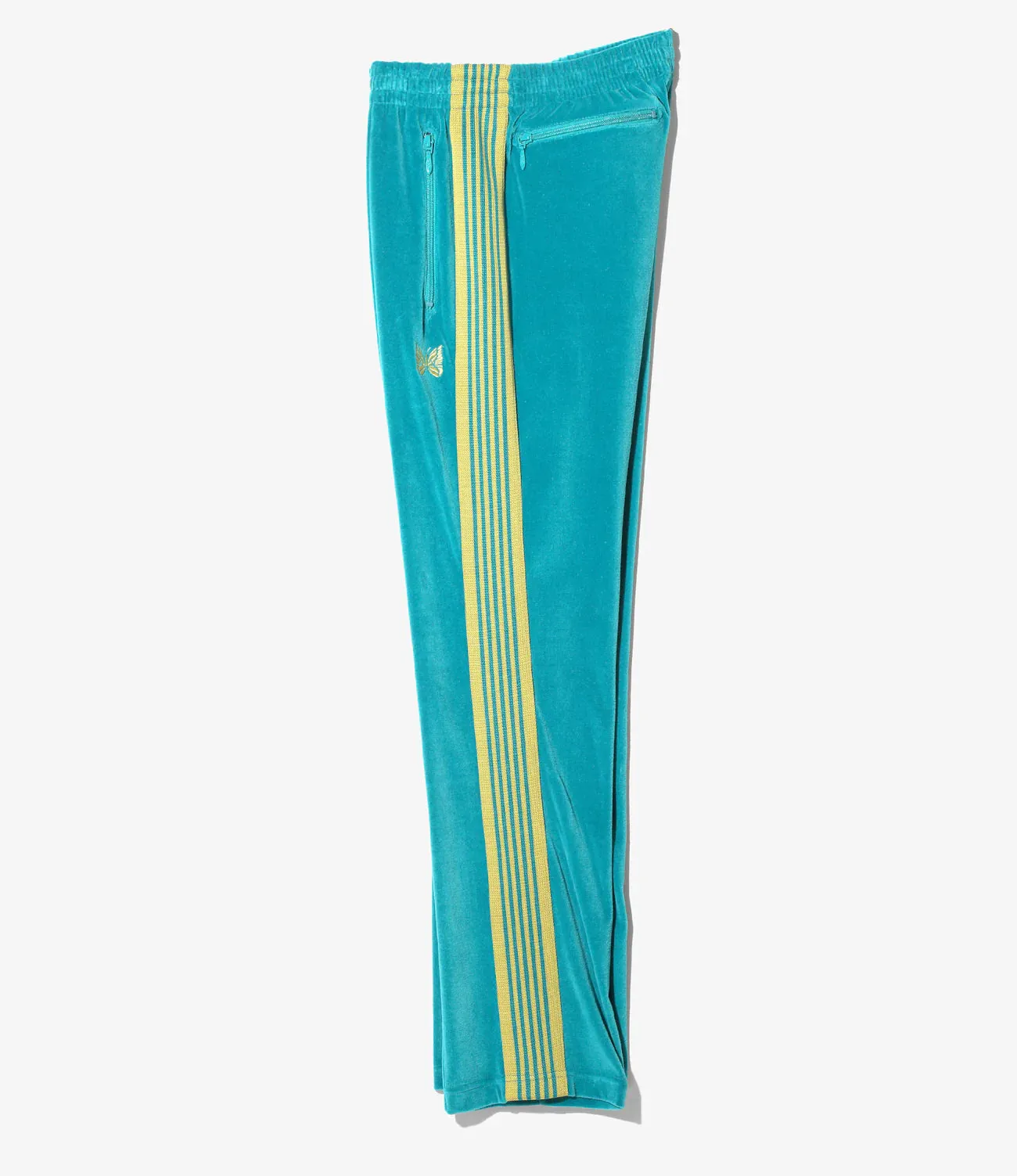 NARROW TRACK PANT C/PE VELOUR - TURQUOISE Durable Stitching FlexFitTechnology