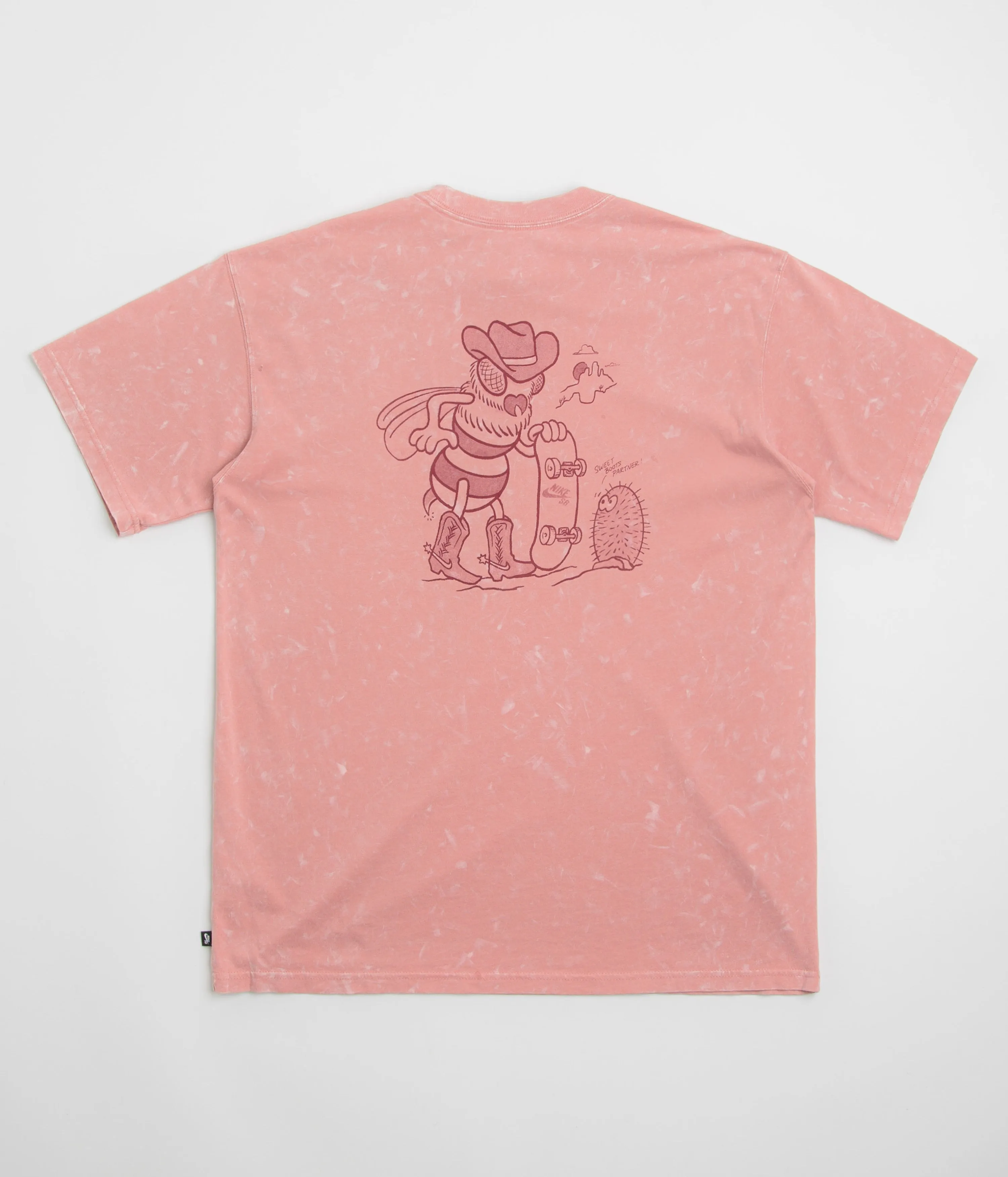 Above knee Trend-setting Nike SB Western Bee T-Shirt - Red Stardust