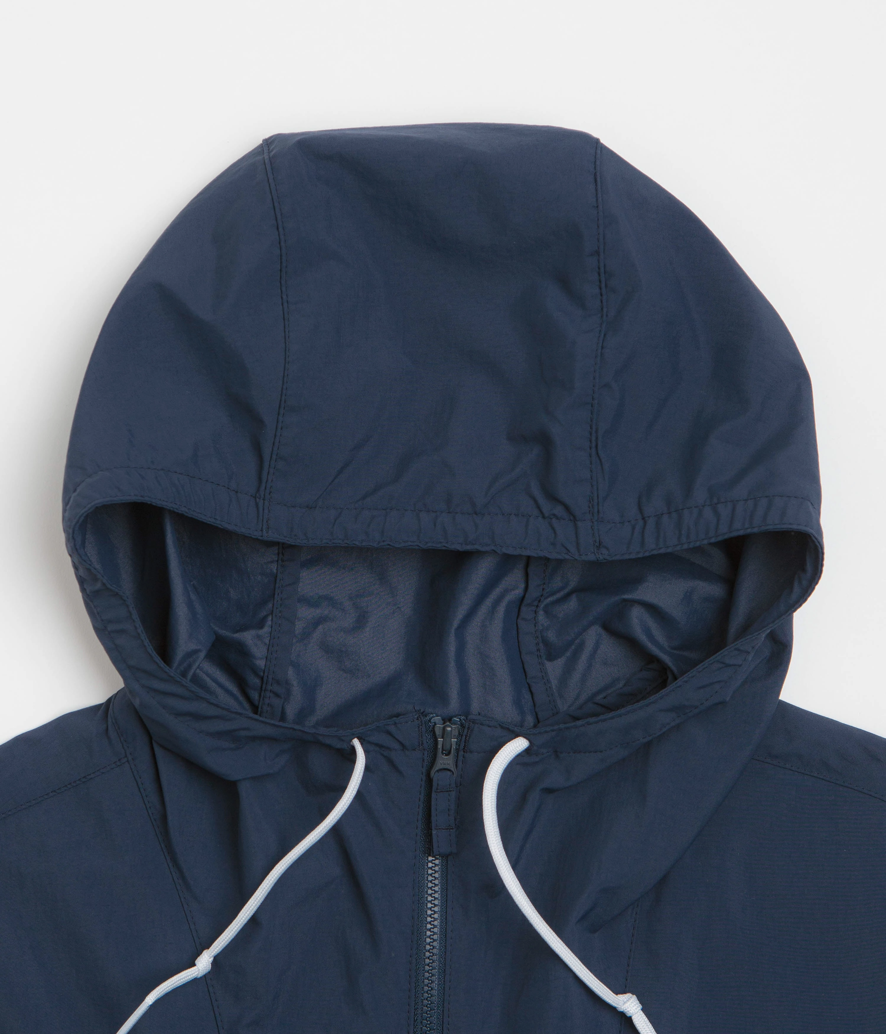 Columbia Spire Valley Hooded Windbreaker Jacket - Collegiate Navy / White flight travel Give
