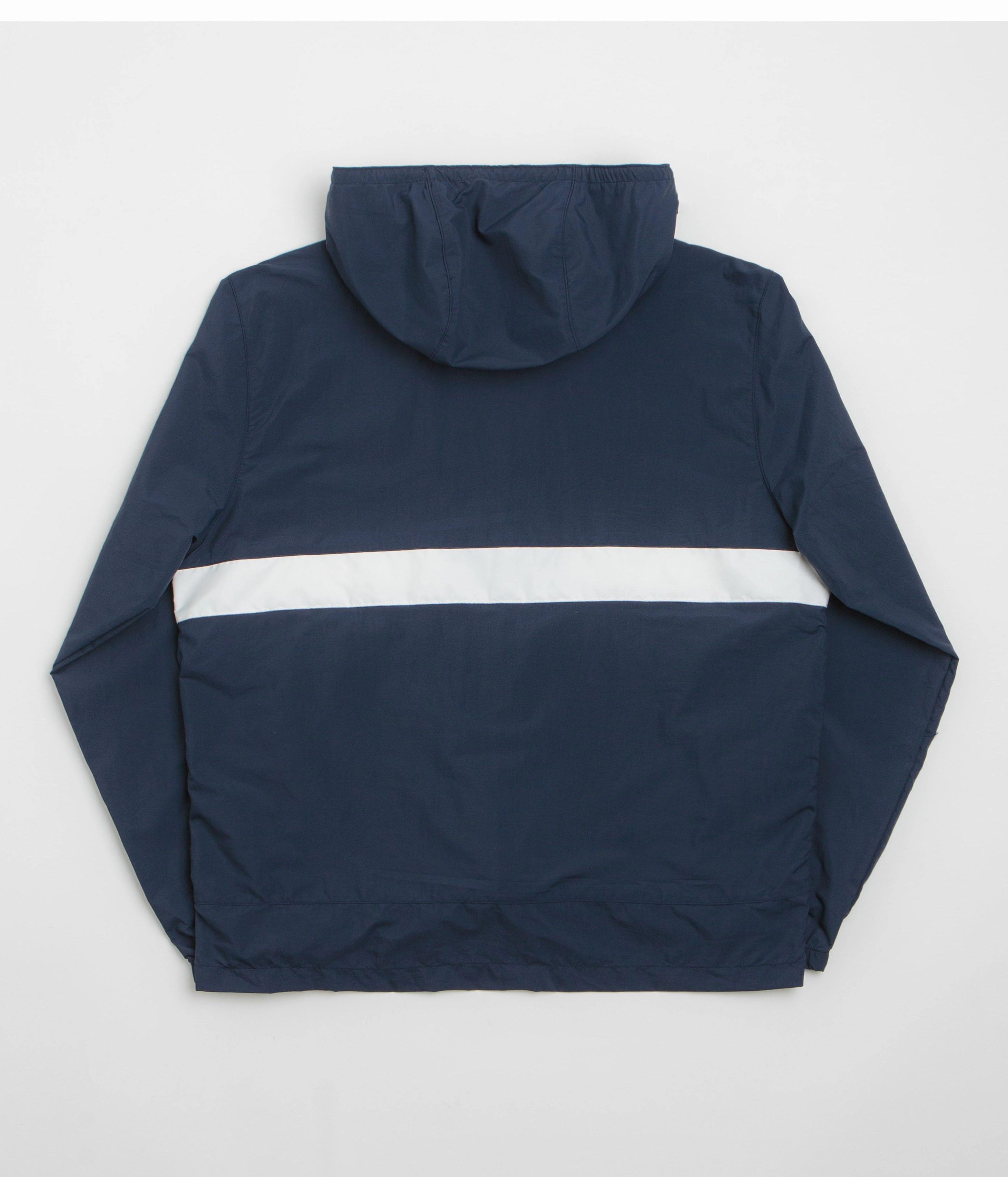 Columbia Spire Valley Hooded Windbreaker Jacket - Collegiate Navy / White Windproof Technology snowy