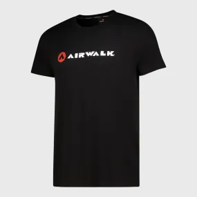 VersatileStyle Snow Core Airwalk Mens Manual Tee Black