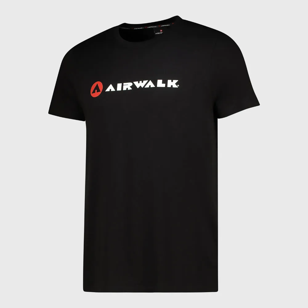 Airwalk Mens Manual Tee Black Snow Core