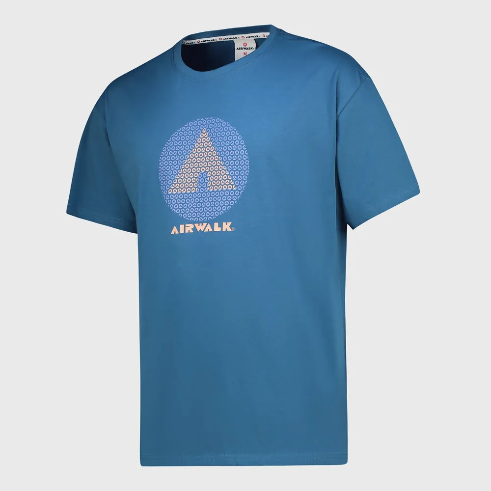 Airwalk Mens Ollie Tee Blue MoistureWicking Technology CompactFold