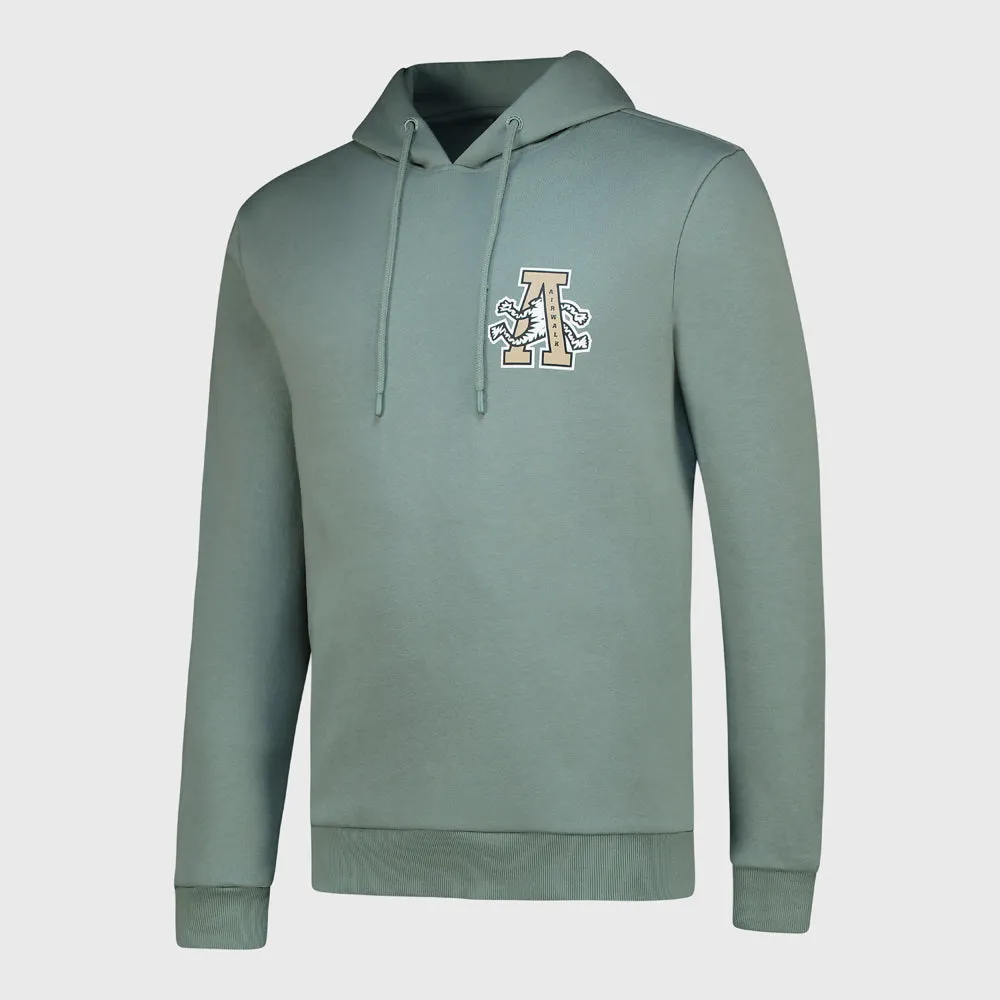 NonSlipTrim FadeResistant Dye Airwalk Mens Yuto Hoodie Green