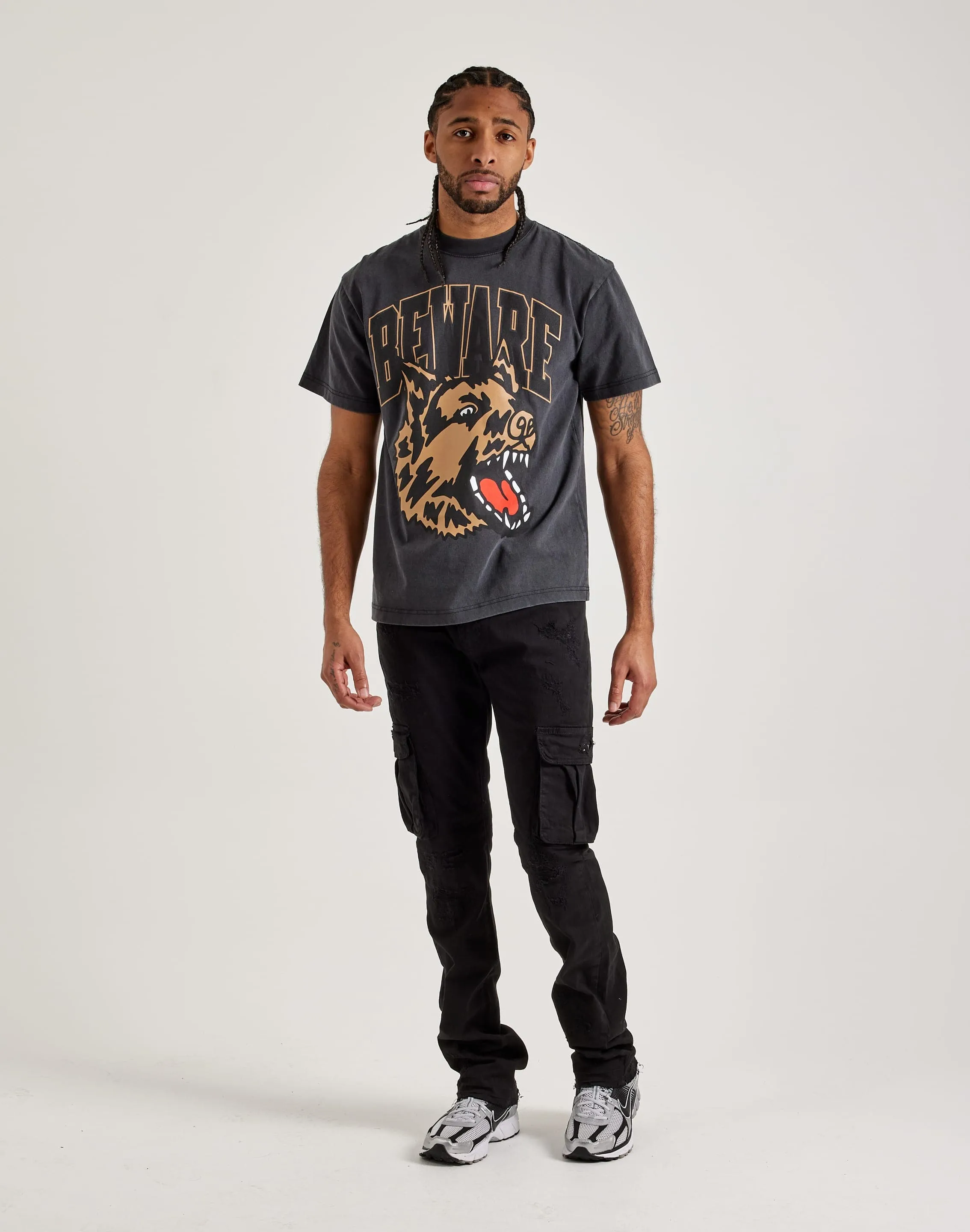Jordan Craig Stacked Flare Denim Jeans AllDayComfort Fire Core