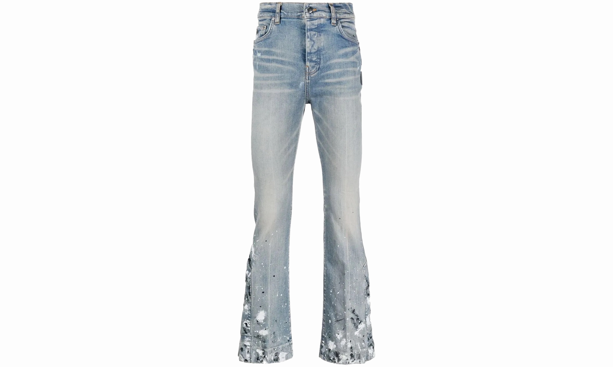 Paint Splatter Flare Jeans "Indigo" Reliable Layer