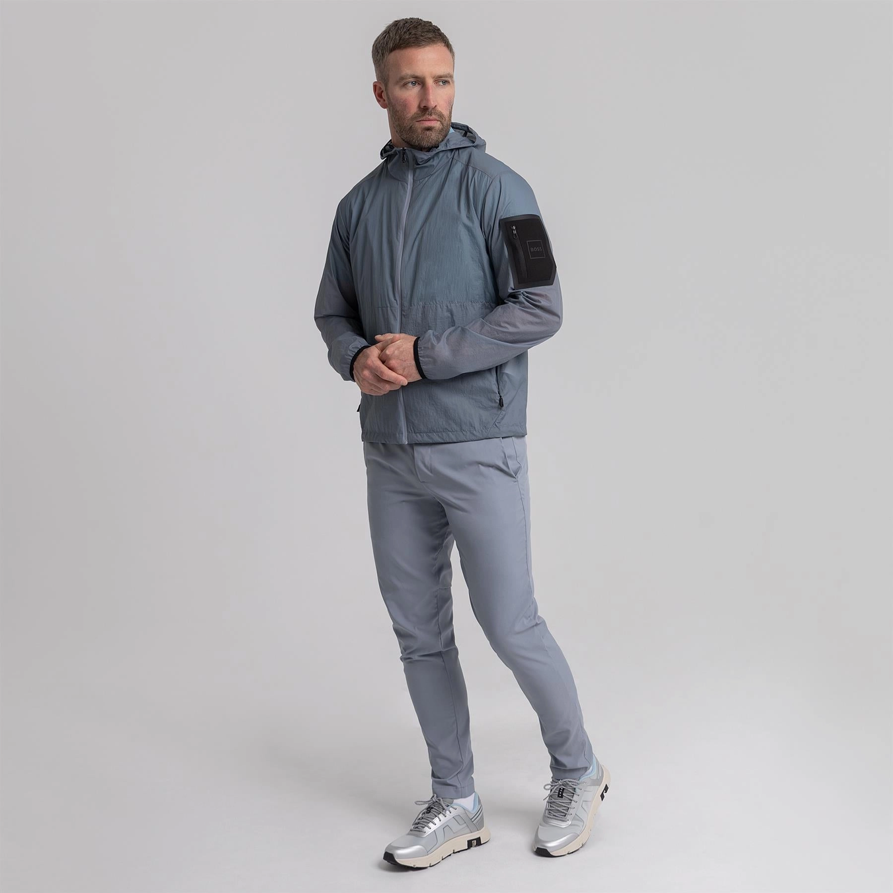 Airynix Hooded Jacket Dark Grey Loose Fit