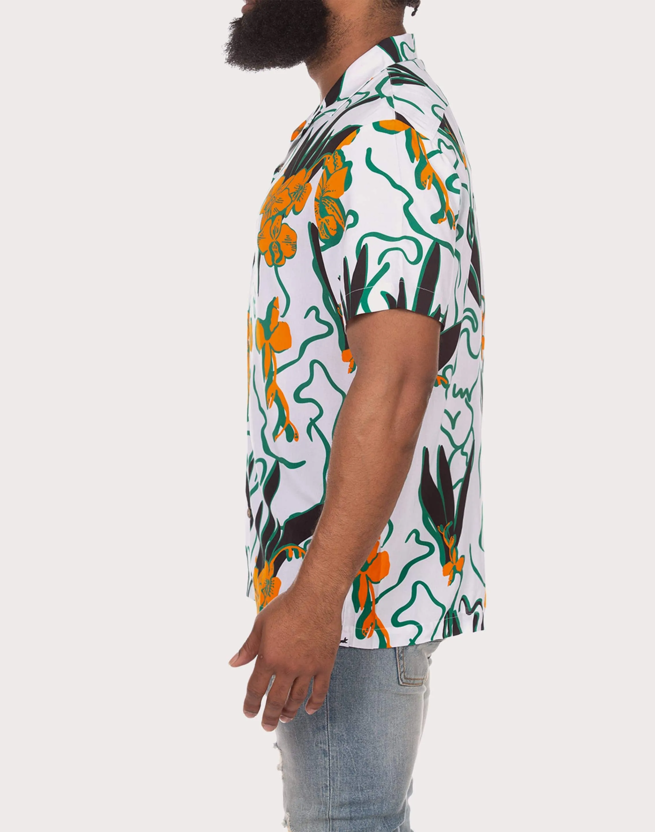 Akoo Camp Collar Button Down Shirt FoldableDesign Fairy Touch