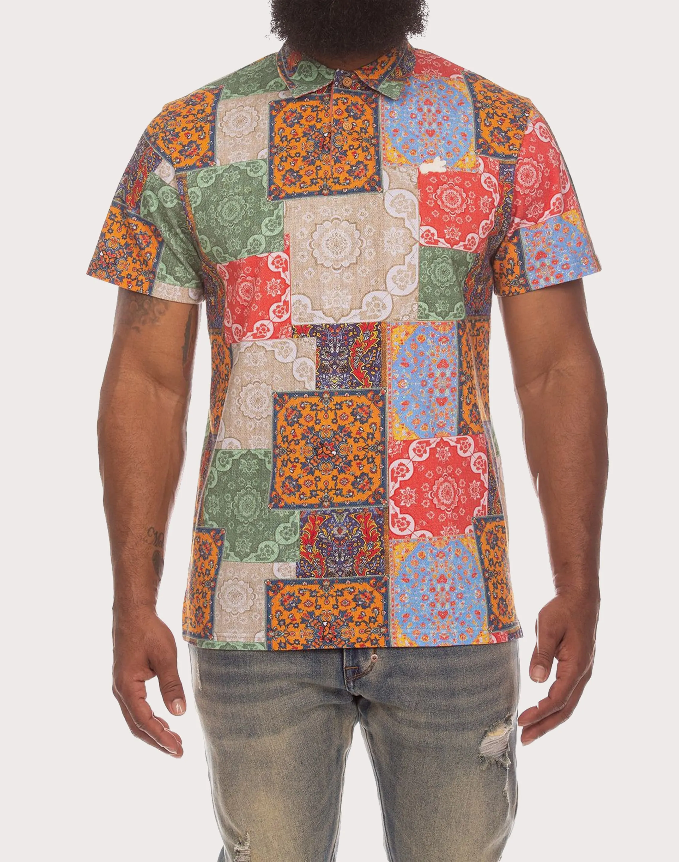 SheerLayeredPanels Akoo Decadent Multi Polo