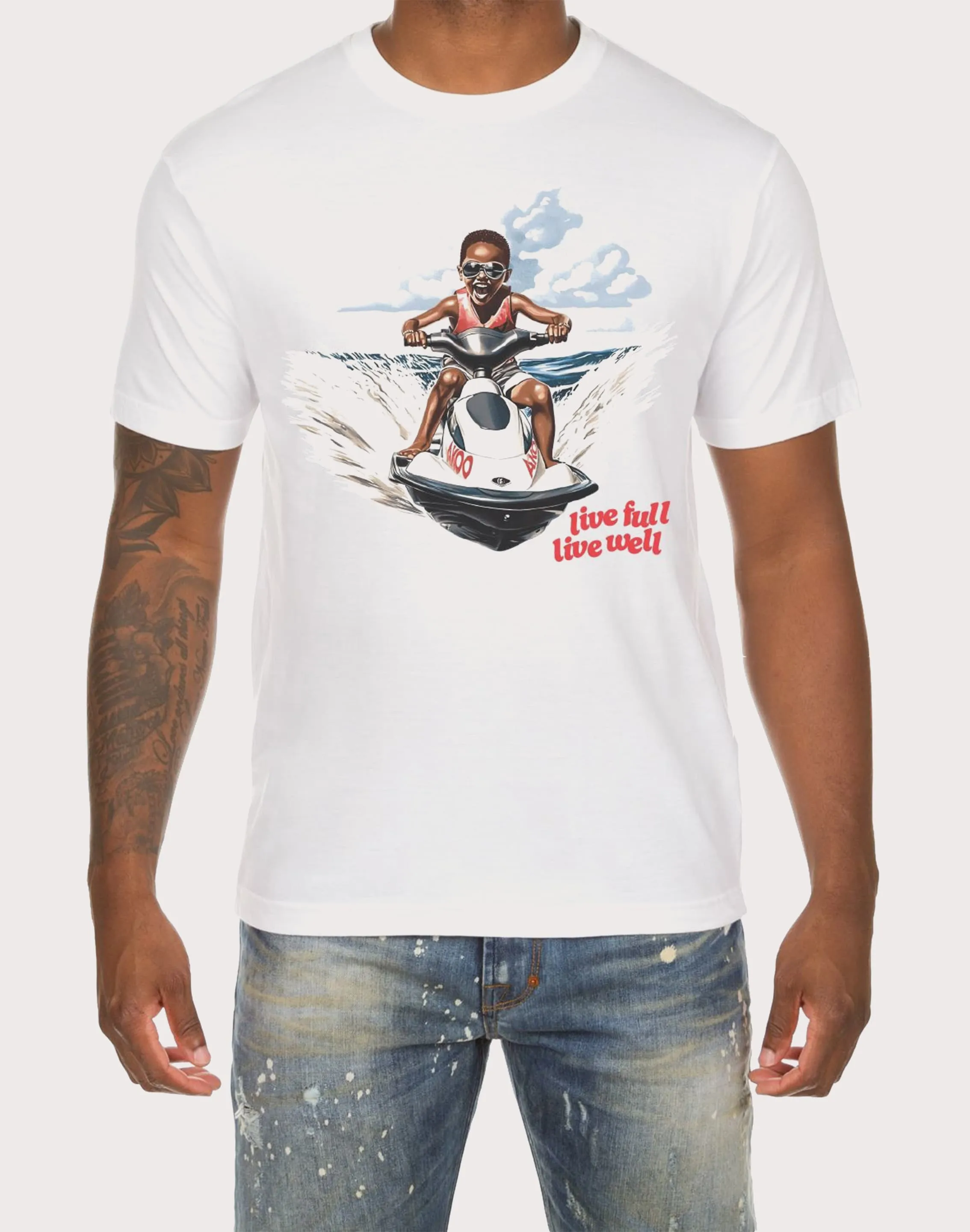 Epic Glow SweatWickingLining Akoo Jet Ski Joy Tee