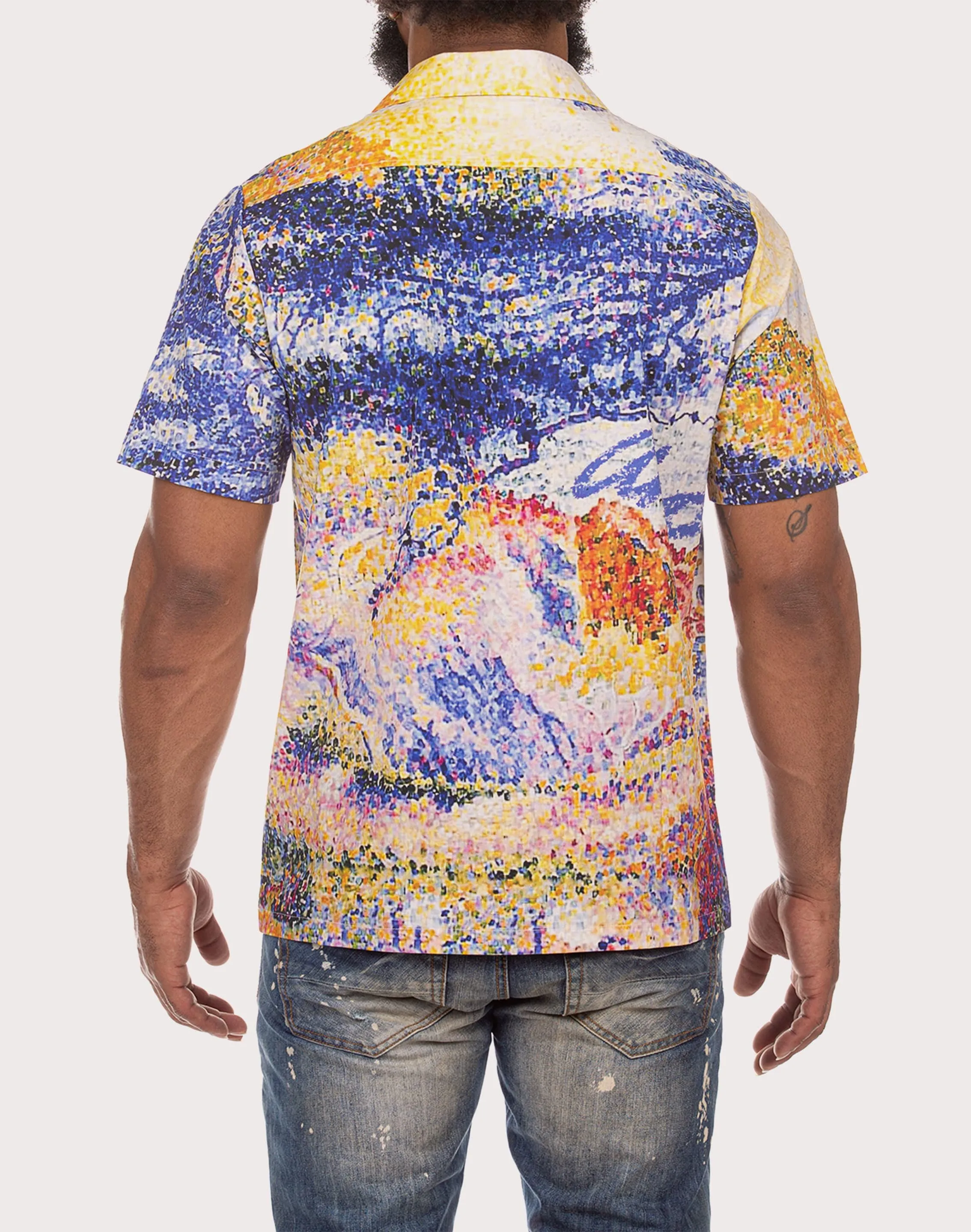Akoo Meadow Woven Shirt AntibacterialFinish Regal Glow