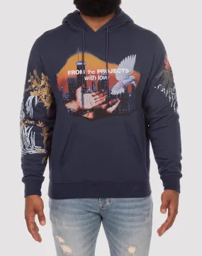 Tencel Blend Fabric Akoo With Love Hoodie