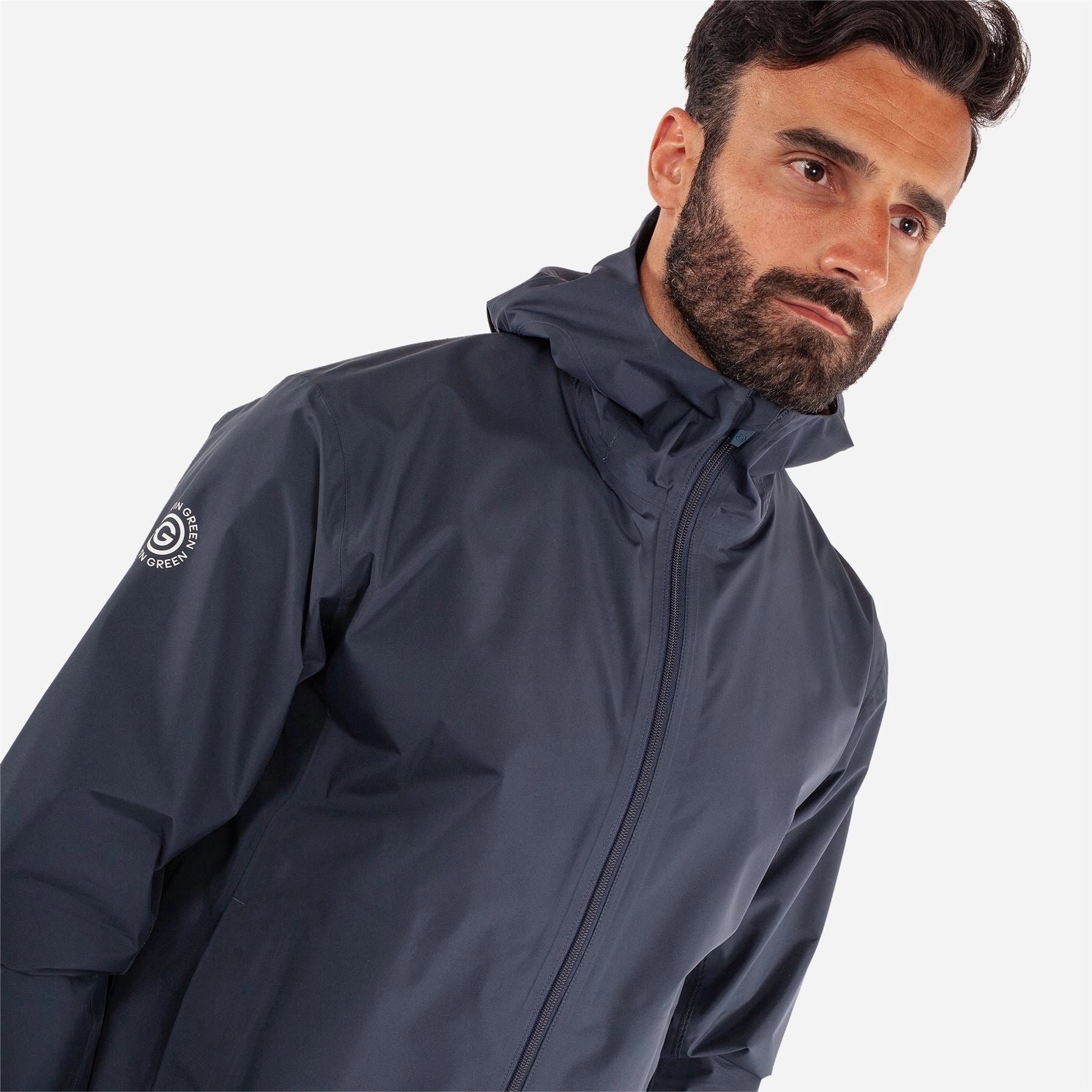 WaterResistant Shell Akron PERTEX Waterproof Jacket Navy