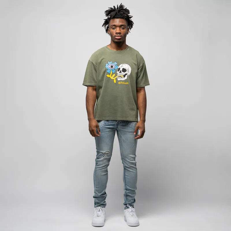 Alchemist Floral Skull Tee - Defender Green park venue