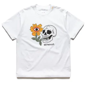 Alchemist Floral Skull Tee - White Pub