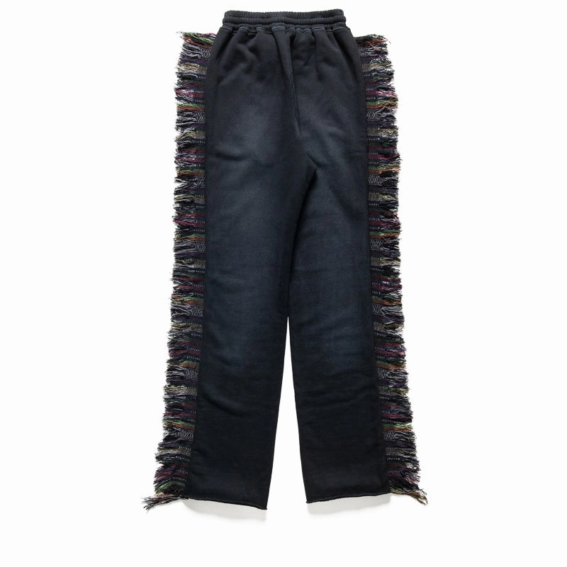 No Ride Up Waist Alchemist Know U Rider Fringe Joggers - Black