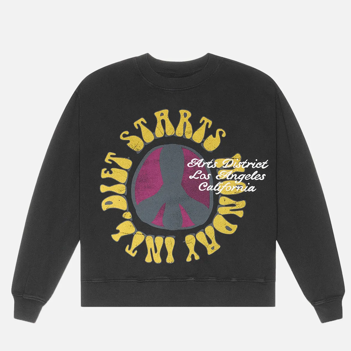 ARTS DISTRICT SWEATSHIRT - VINTAGE BLACK Reinforced Edges