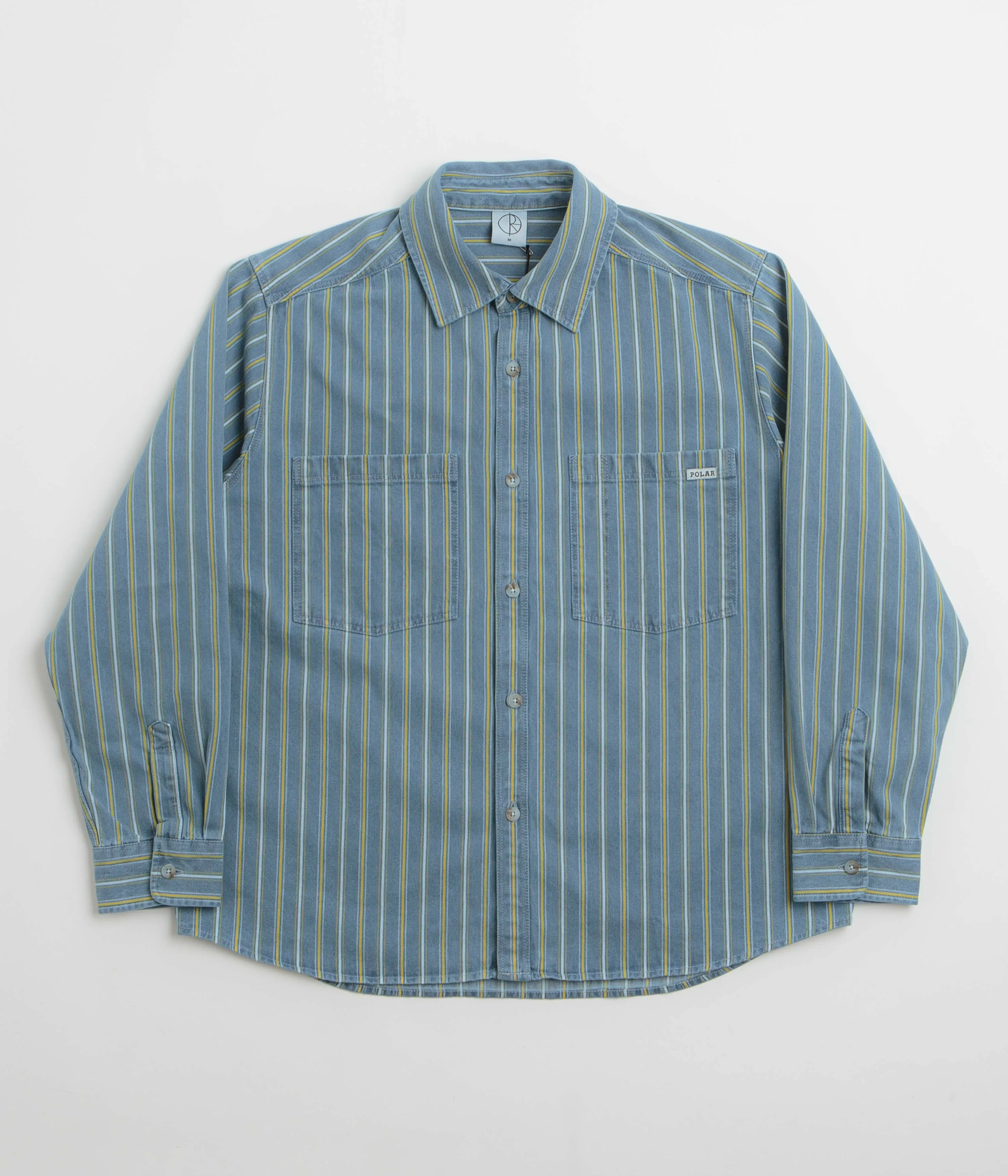 Polar Denim Mike Shirt - Blue / Yellow Odorless Binding Tape