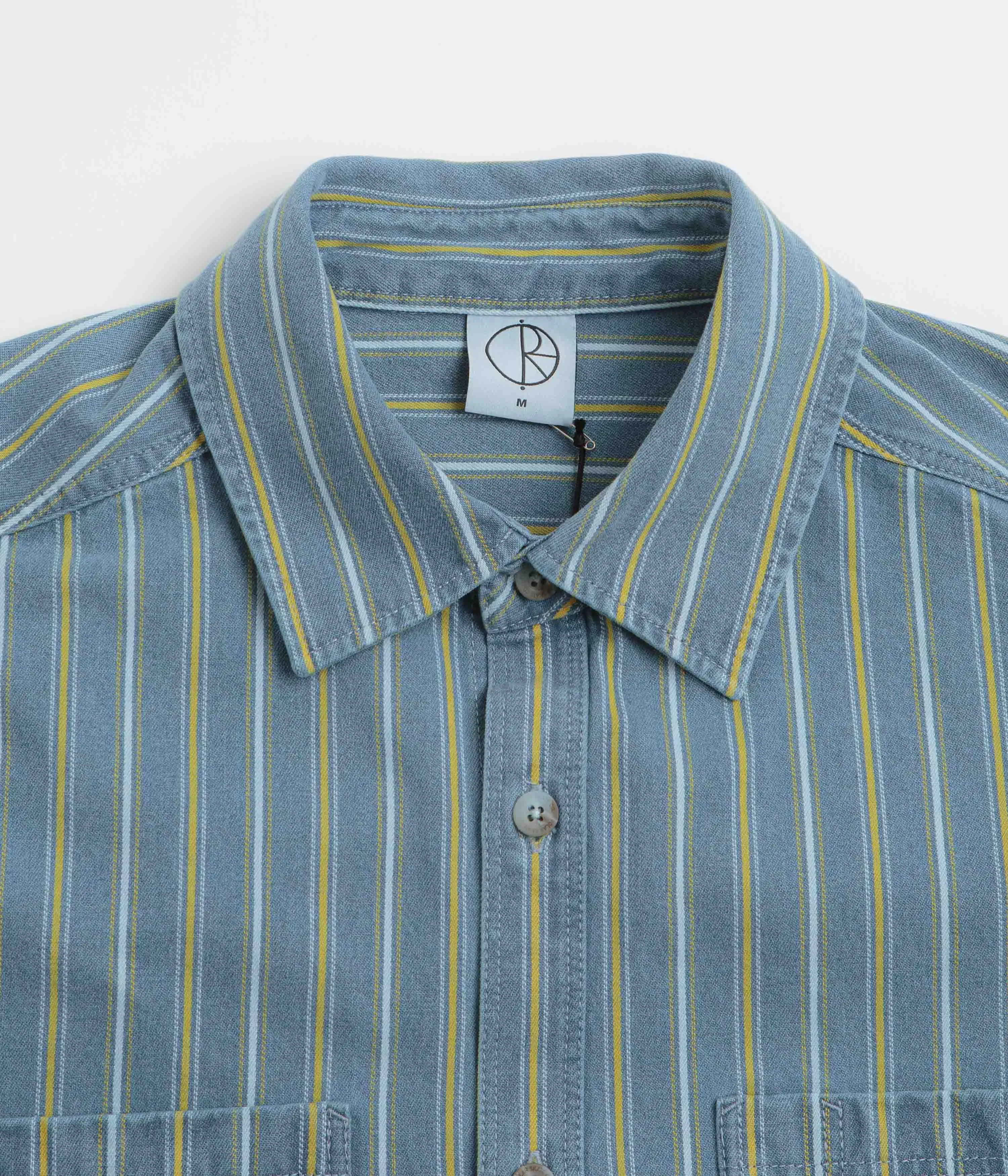Night Out Polar Denim Mike Shirt - Blue / Yellow