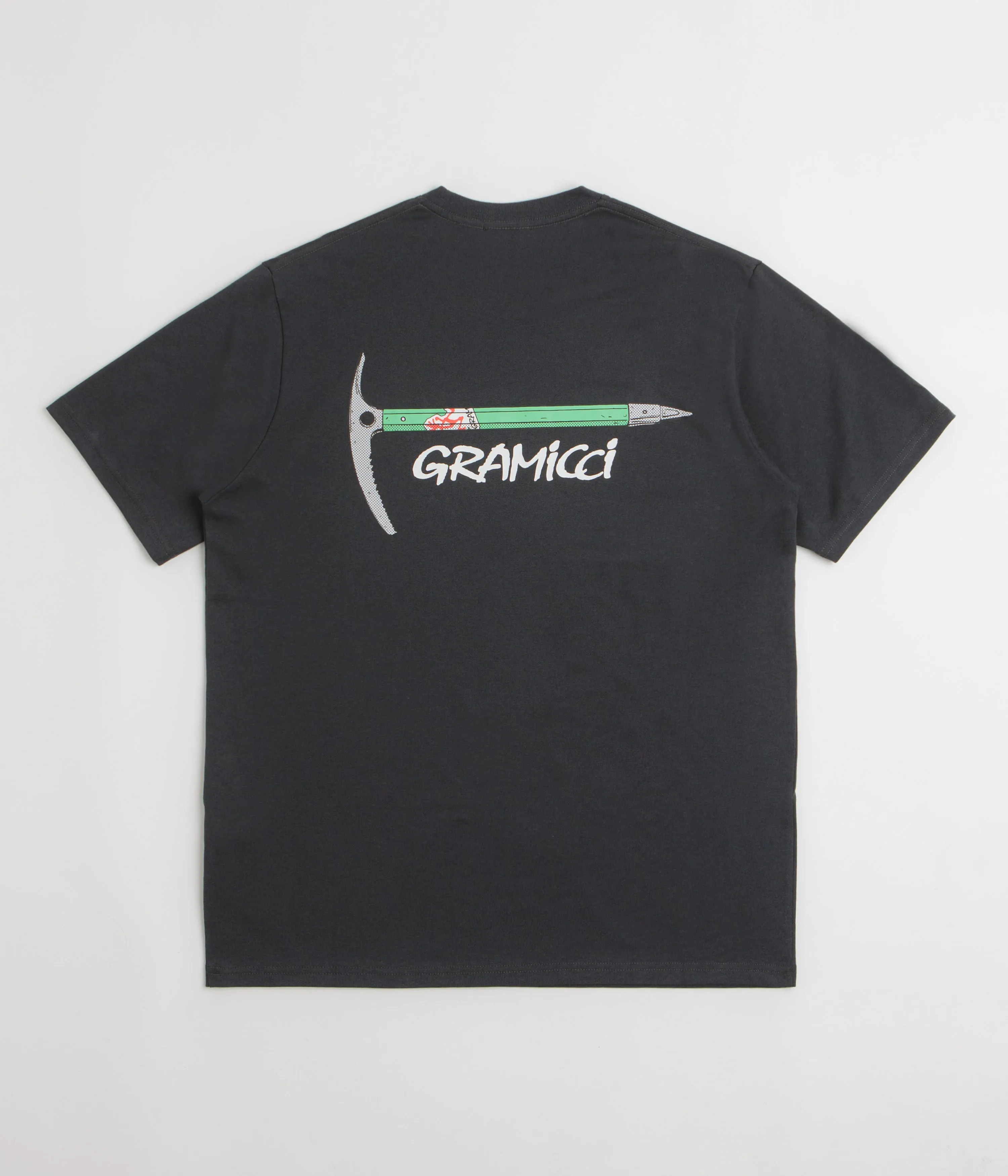 Ruffled edges Gramicci Ice Axe T-Shirt - Vintage Black