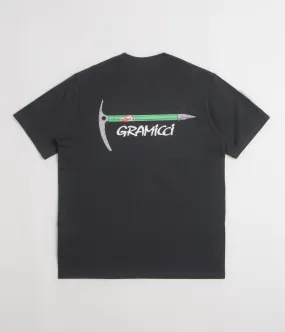 Ruffled edges Gramicci Ice Axe T-Shirt - Vintage Black