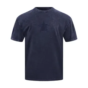 Houston Astros Washed Crew -Mens LowProfile Design DoubleLayered Collar