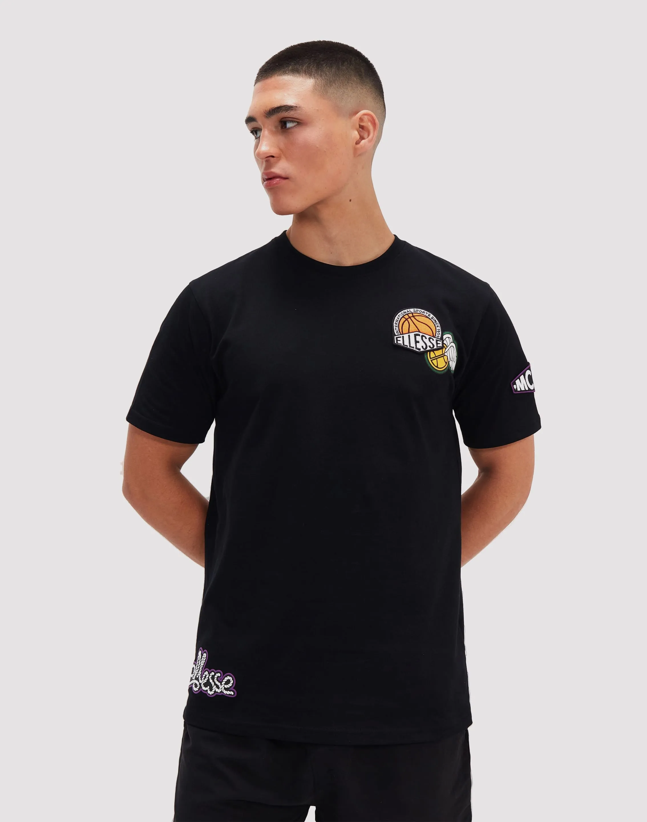 SUPERBRANDS Ellesse Boretto Black Tee Speed Soul