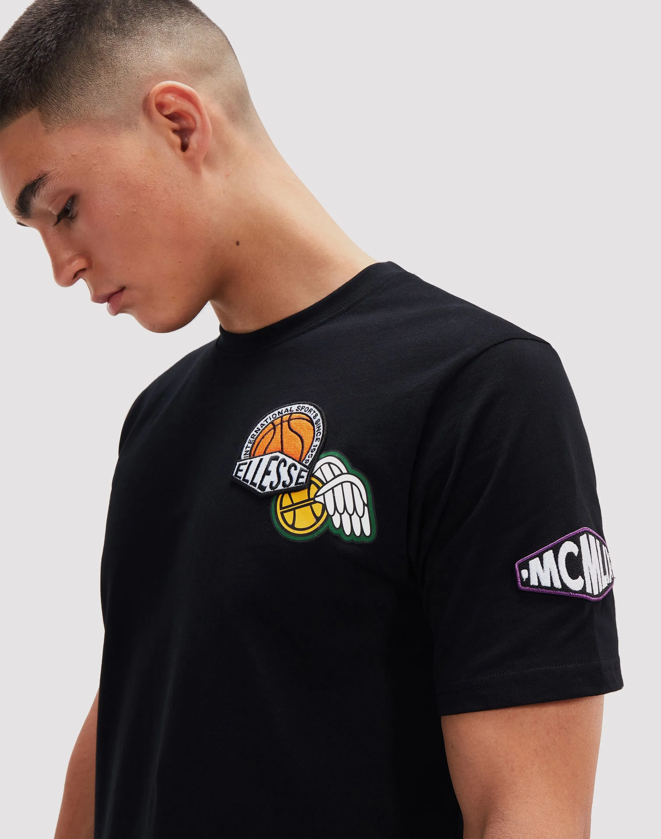 QuickDry SUPERBRANDS Ellesse Boretto Black Tee
