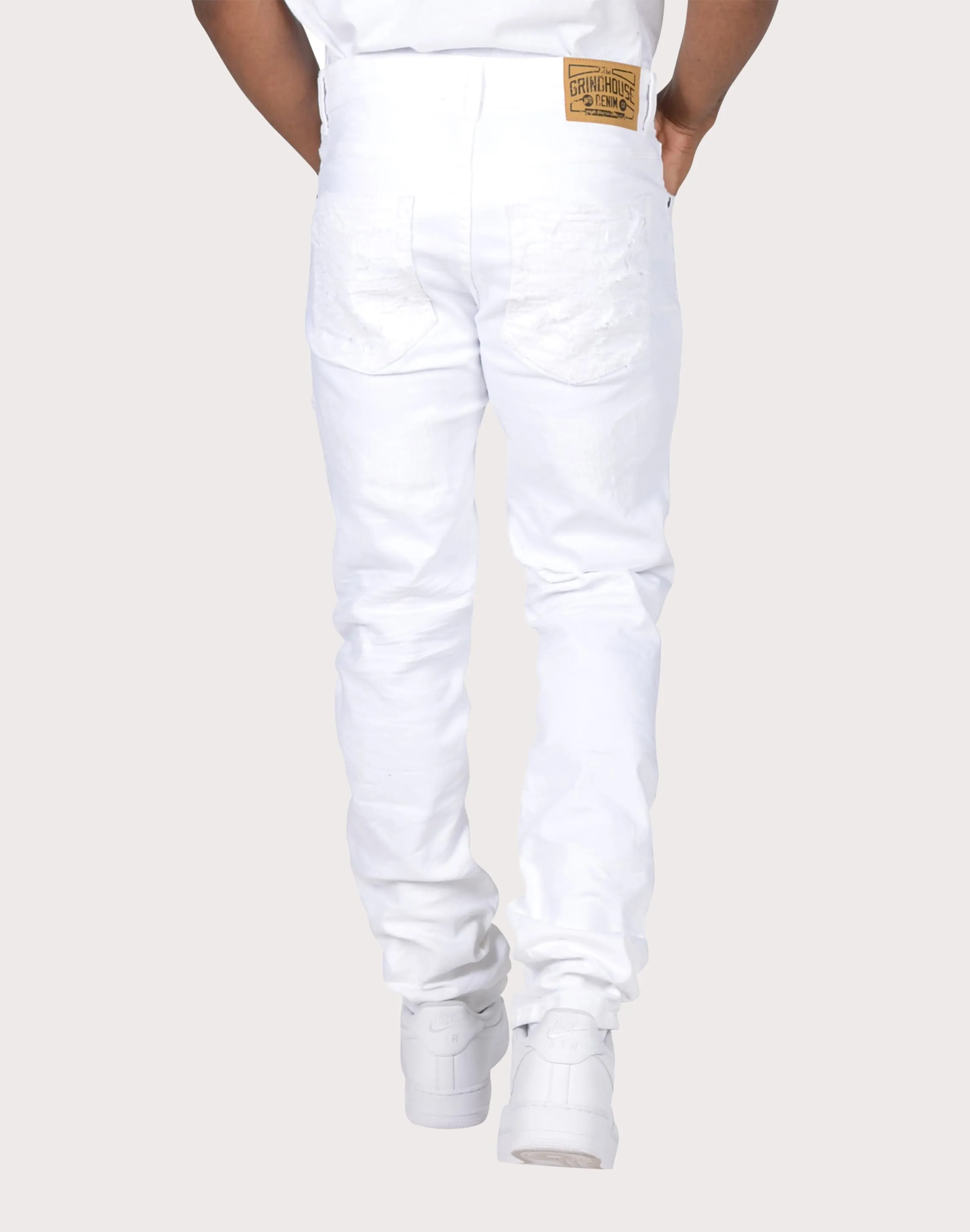 AllSeasonWear Grindhouse Textured Applique Jeans