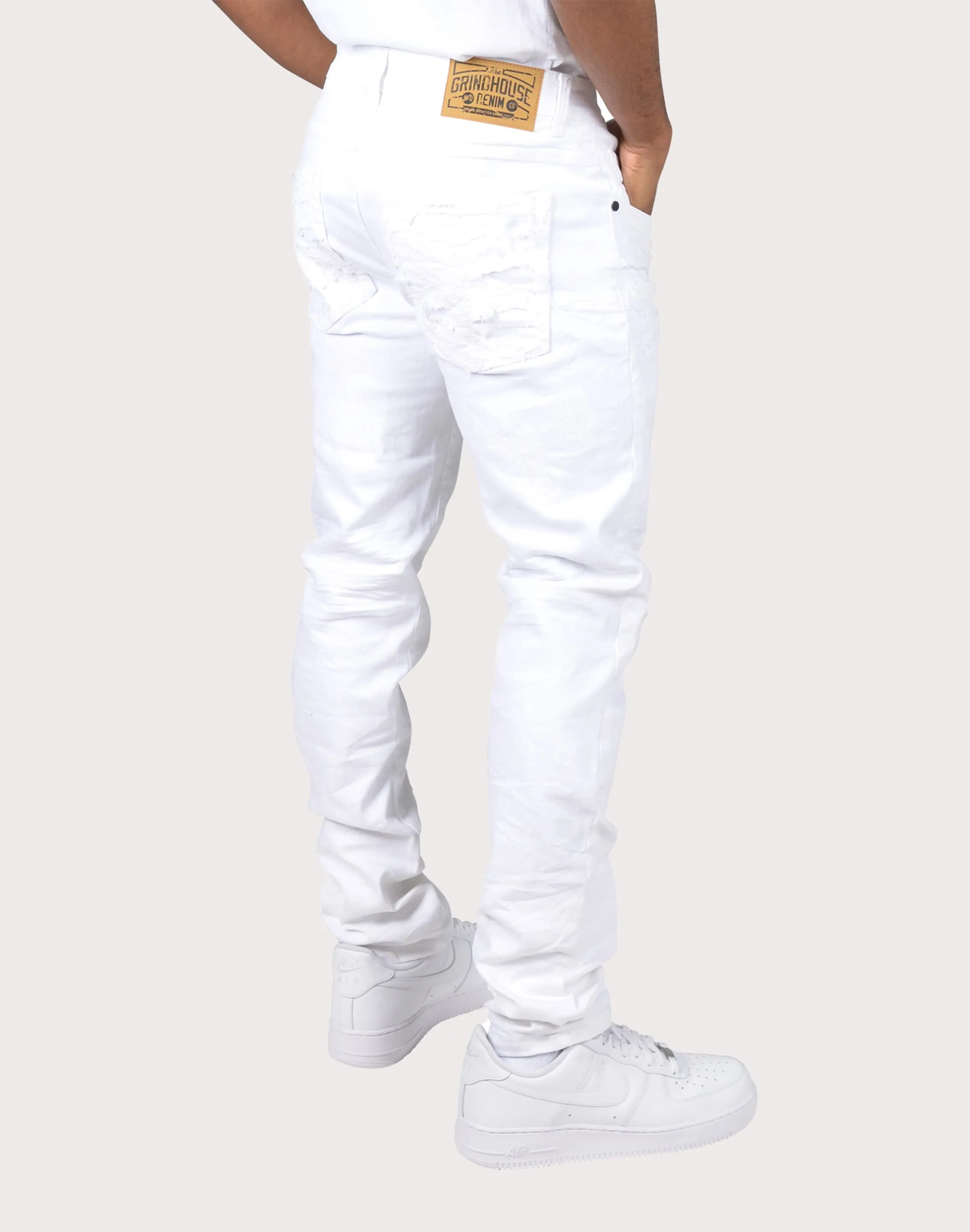 Festival Air Grindhouse Textured Applique Jeans
