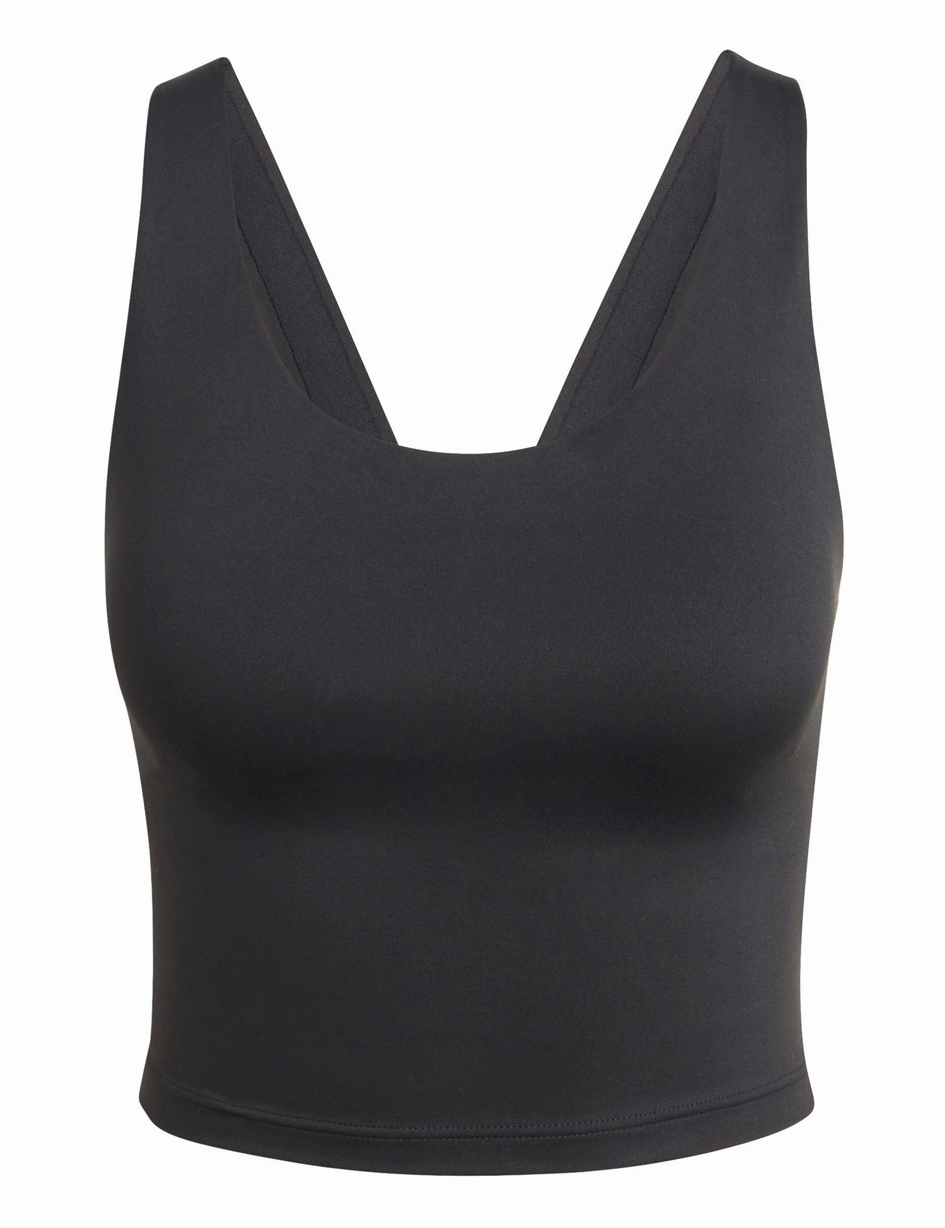 All Me Medium-Support Long Line Bra Tank Top - Black All-Day Band